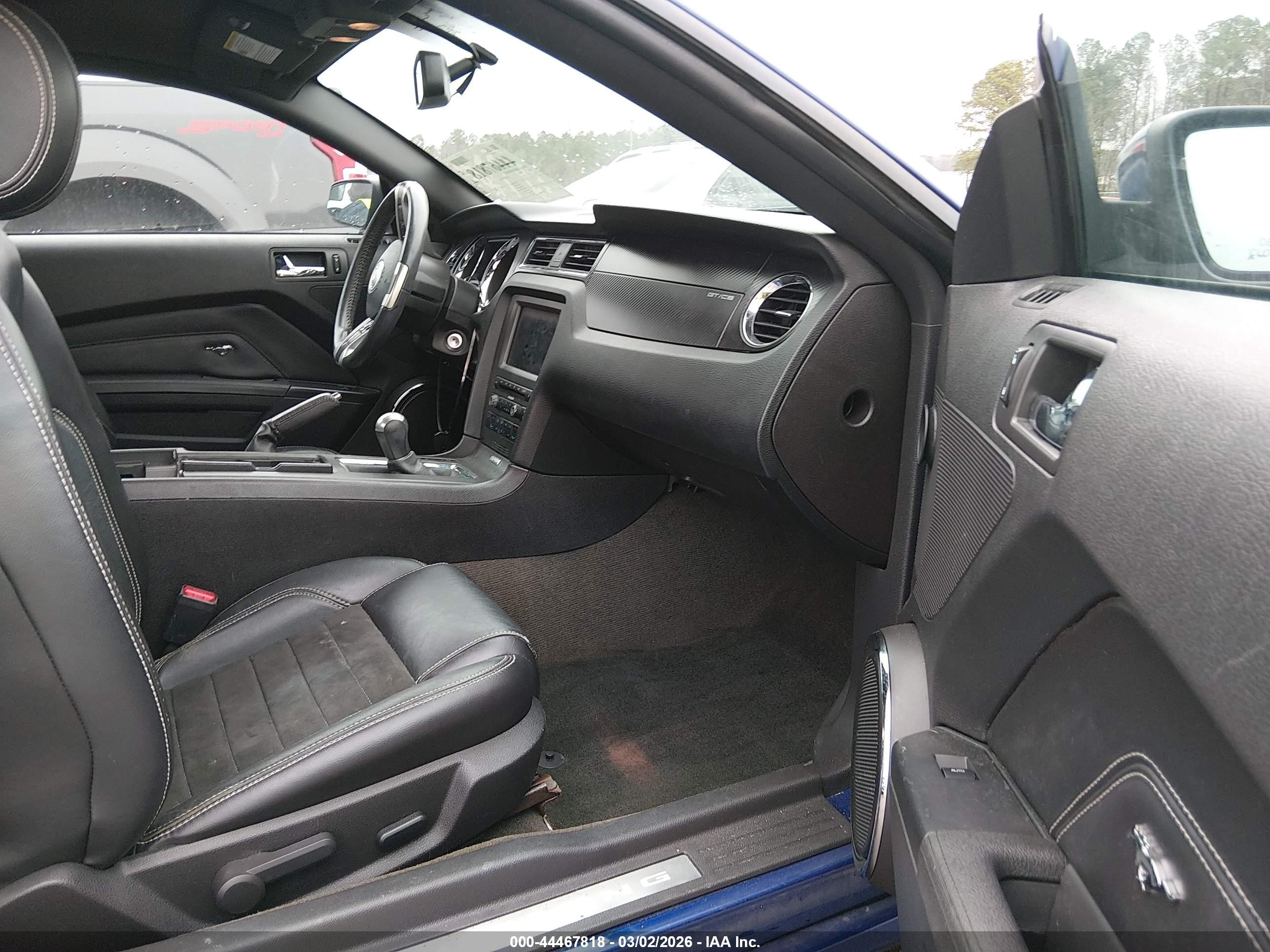 2014 Ford Mustang Gt Premium Blue vin: 1ZVBP8CF2E5209301