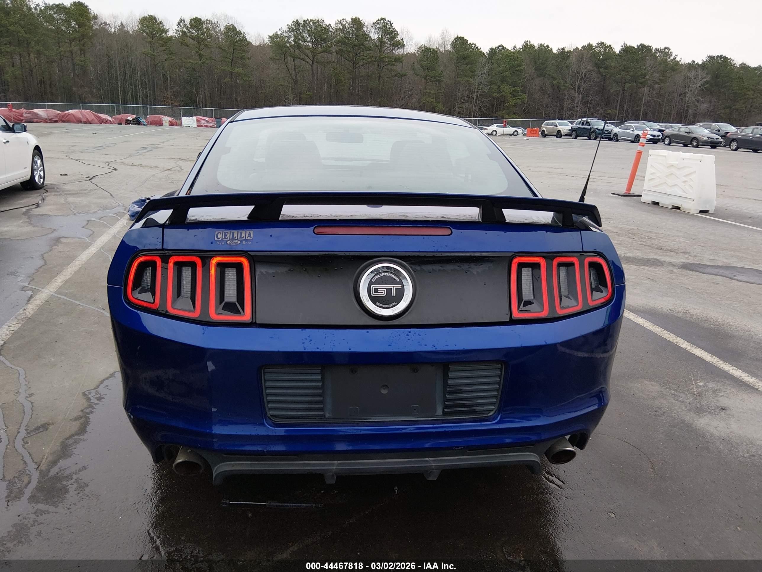 2014 Ford Mustang Gt Premium Blue vin: 1ZVBP8CF2E5209301