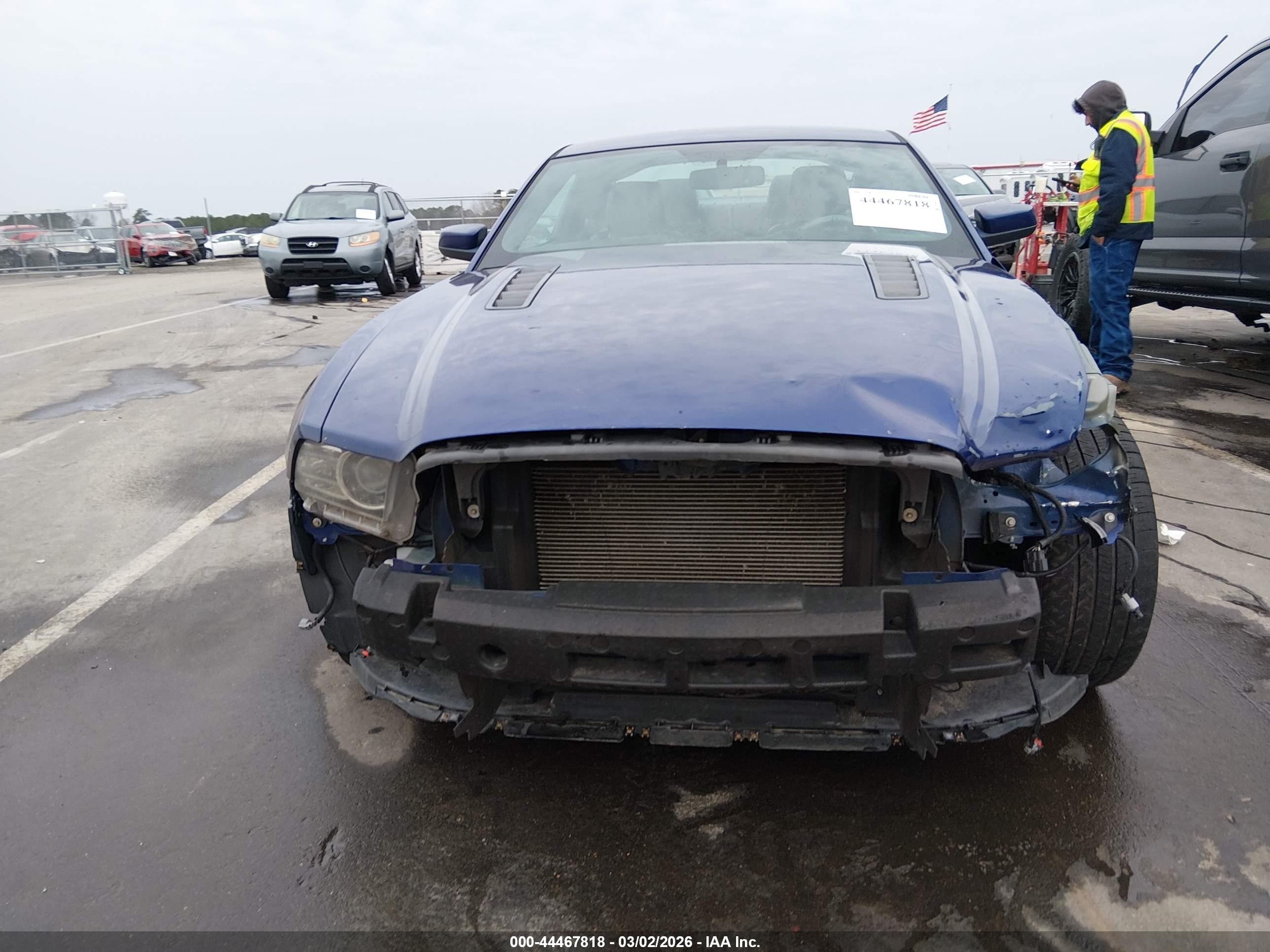 2014 Ford Mustang Gt Premium Blue vin: 1ZVBP8CF2E5209301