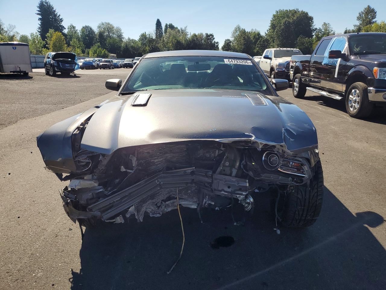 2014 Ford Mustang Gt Gray vin: 1ZVBP8CF2E5212893