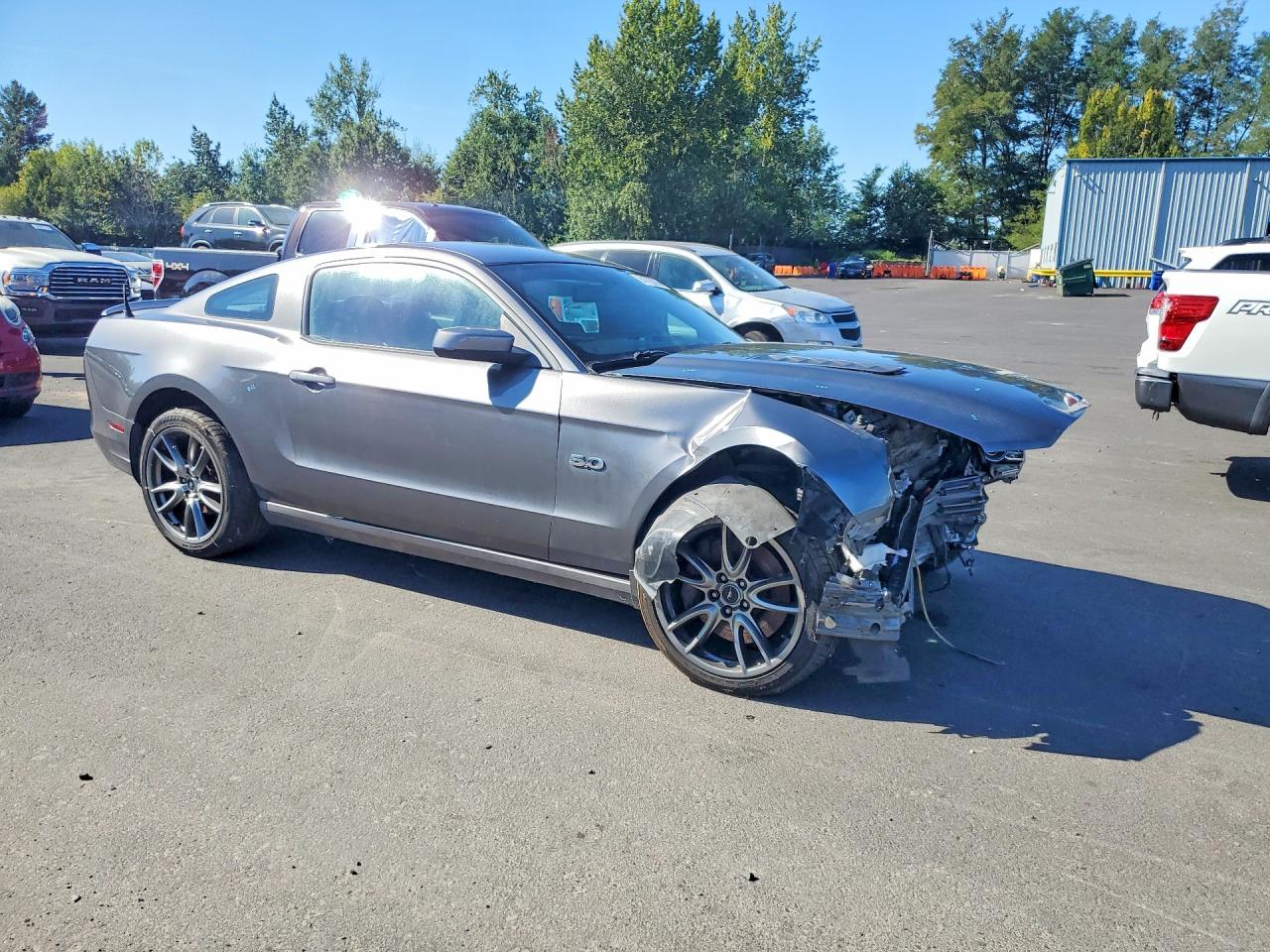 2014 Ford Mustang Gt Gray vin: 1ZVBP8CF2E5212893
