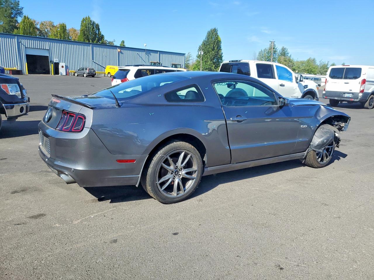 2014 Ford Mustang Gt Gray vin: 1ZVBP8CF2E5212893