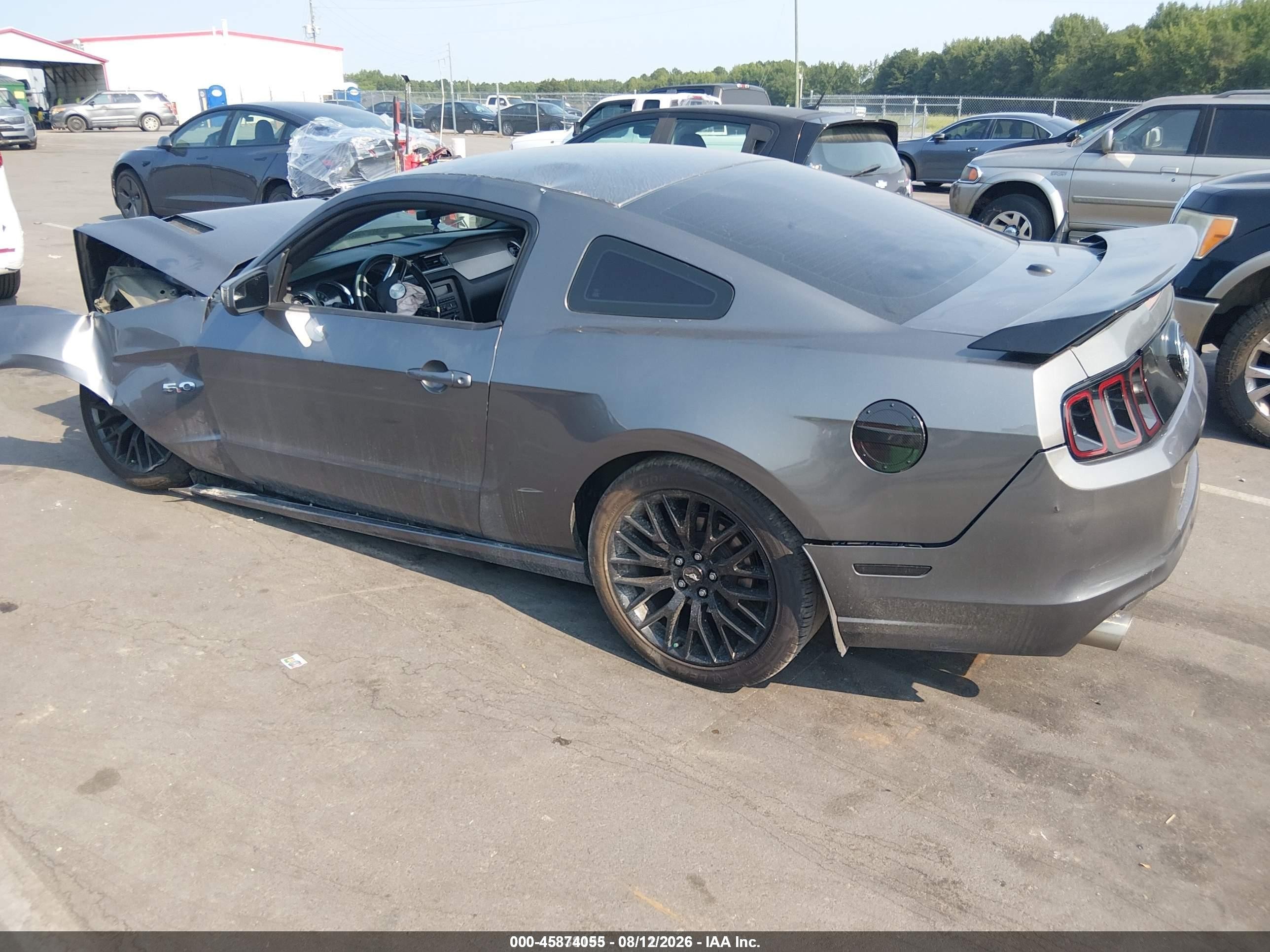 2014 Ford Mustang Gt Premium Gray vin: 1ZVBP8CF2E5221237