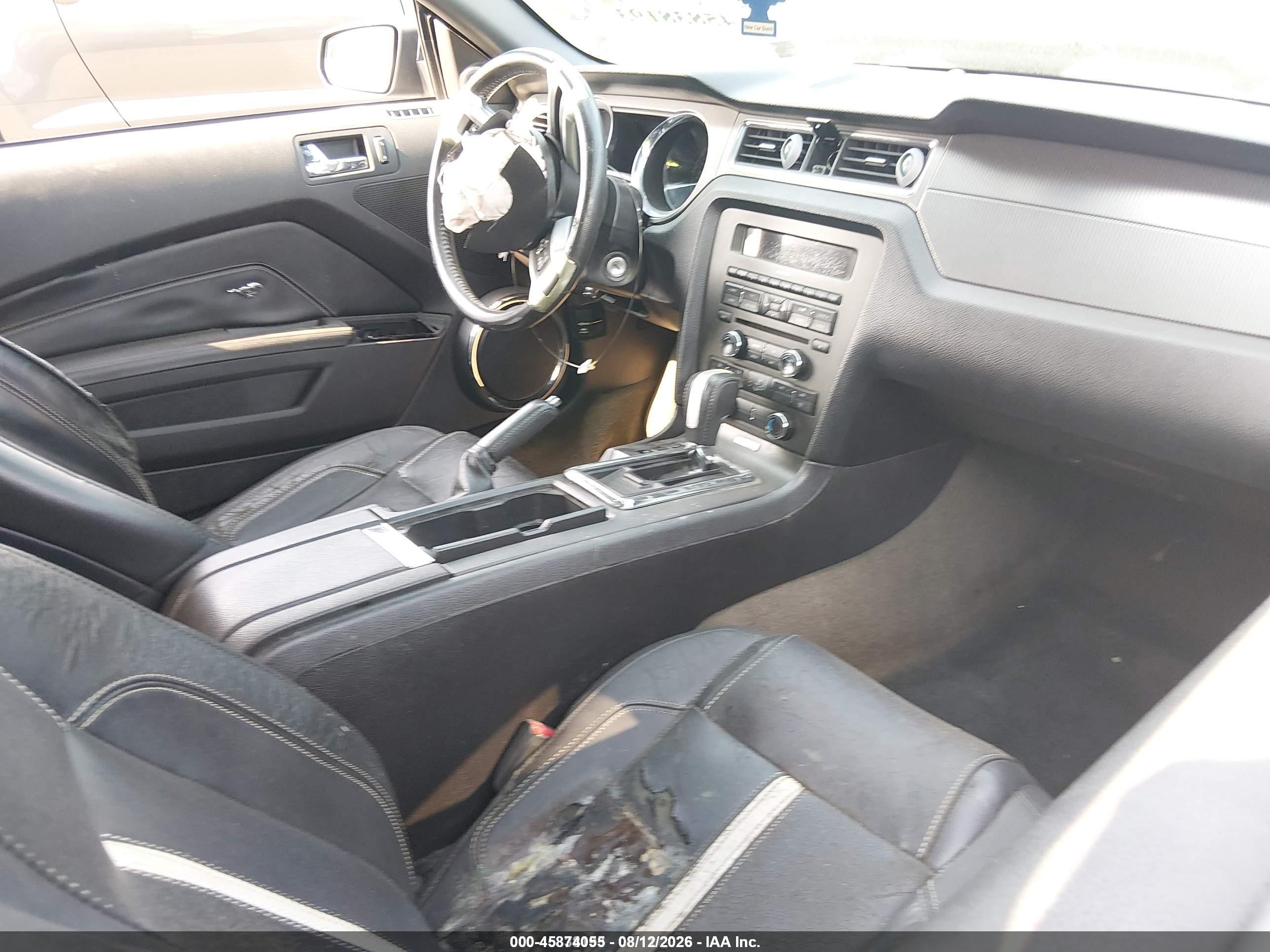 2014 Ford Mustang Gt Premium Gray vin: 1ZVBP8CF2E5221237