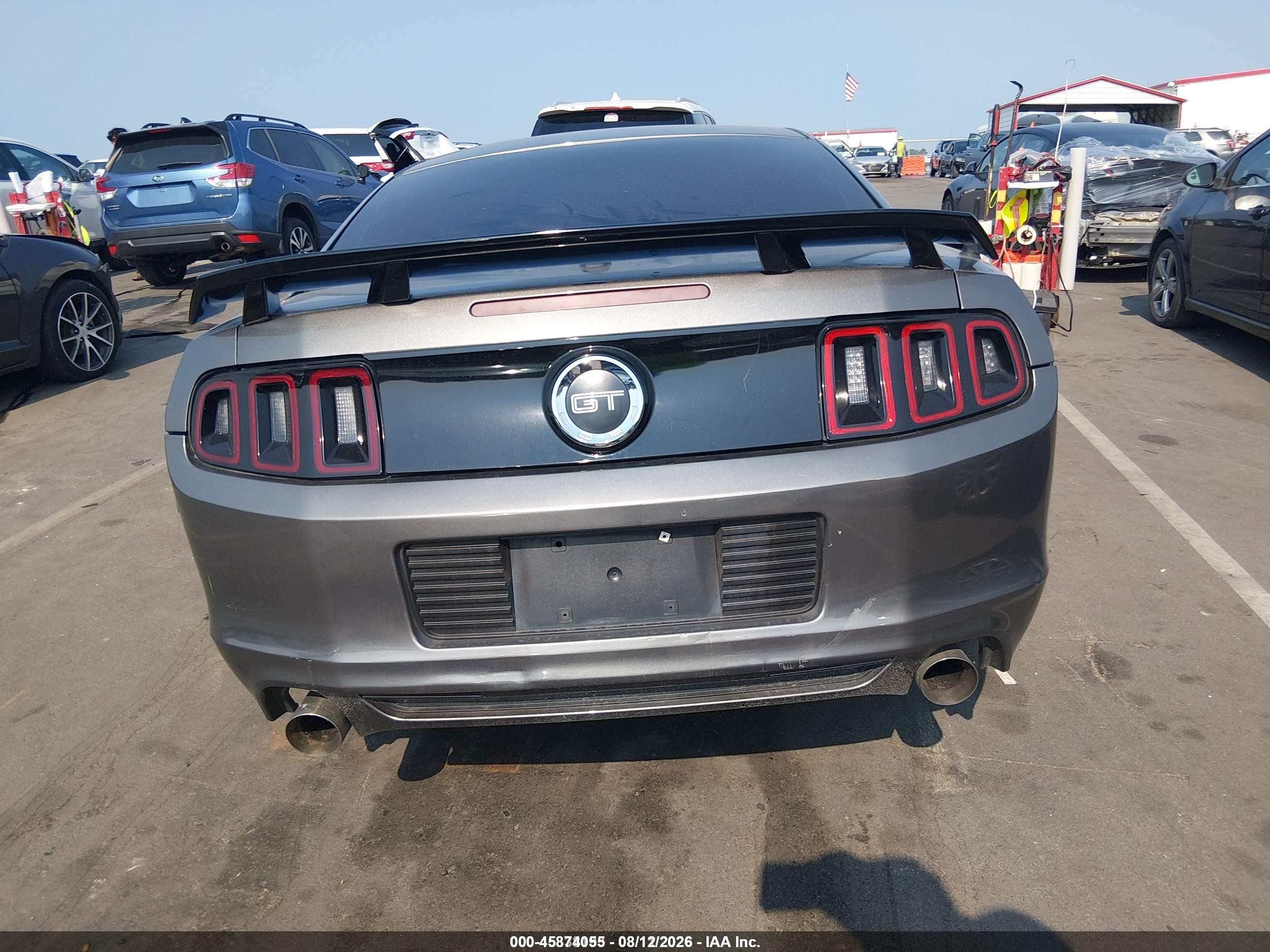 2014 Ford Mustang Gt Premium Gray vin: 1ZVBP8CF2E5221237