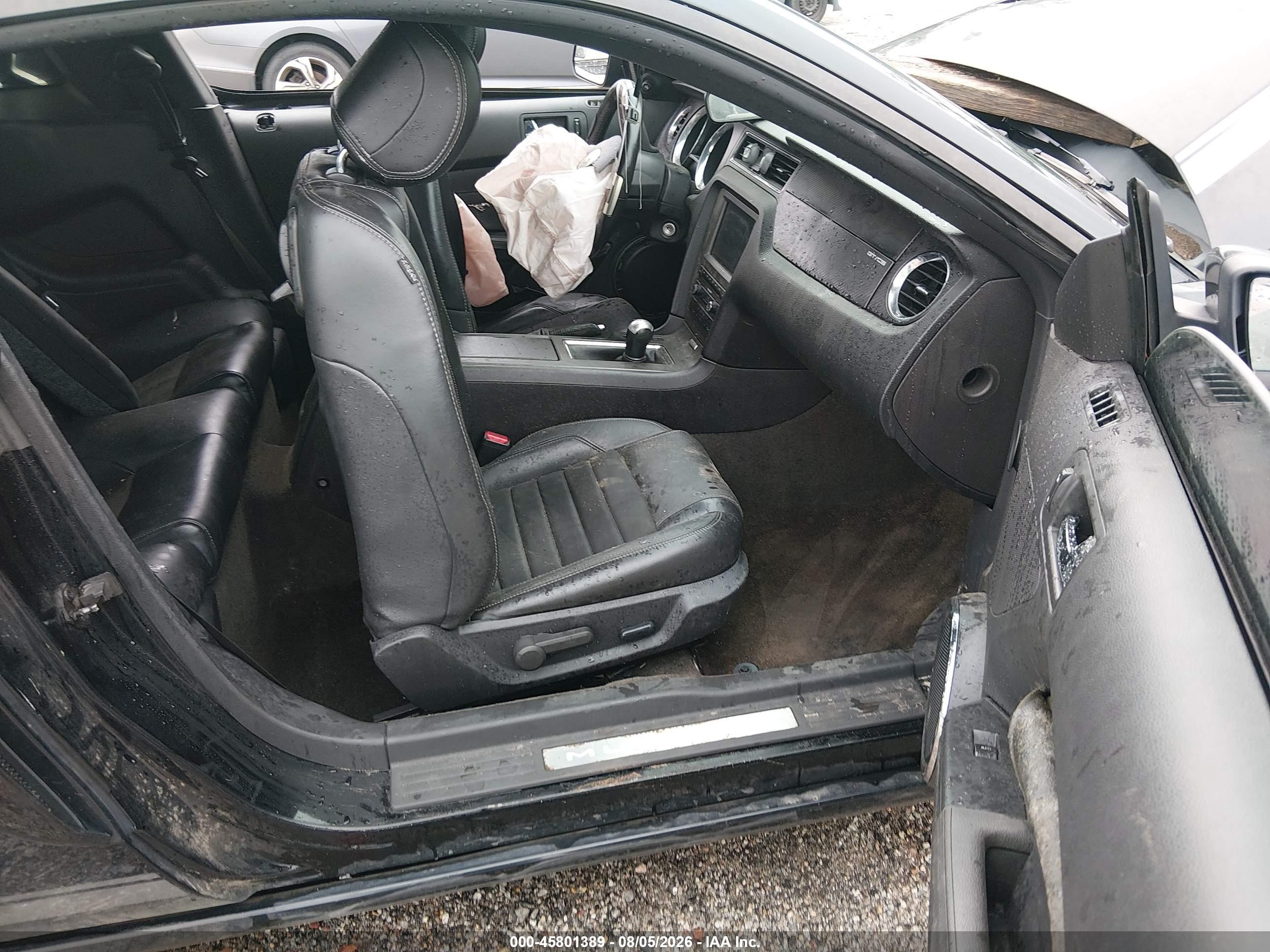 2014 Ford Mustang Gt Premium Black vin: 1ZVBP8CF2E5246445