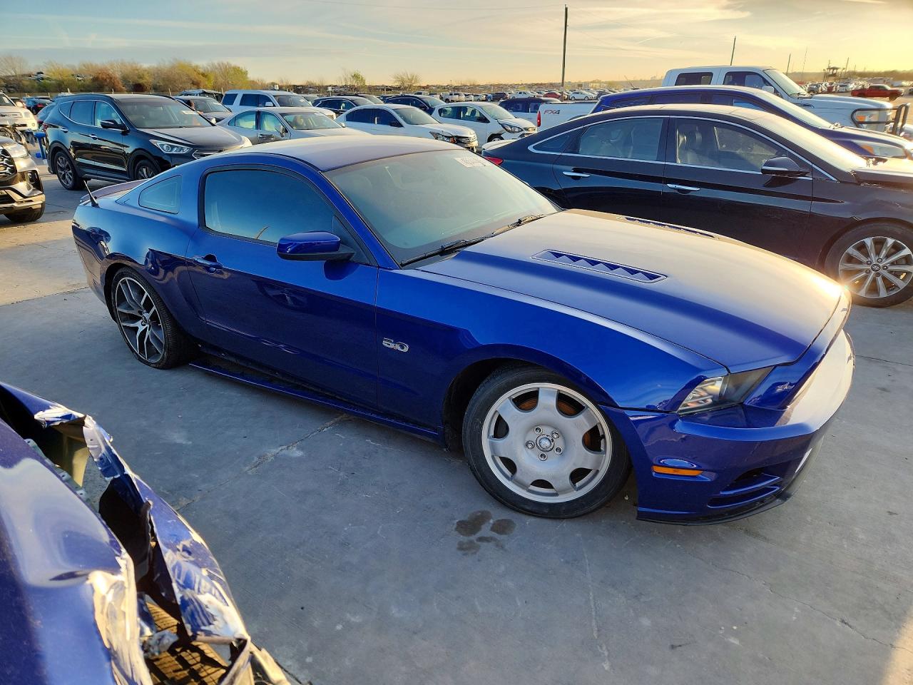 2014 Ford Mustang Gt Blue vin: 1ZVBP8CF2E5319104