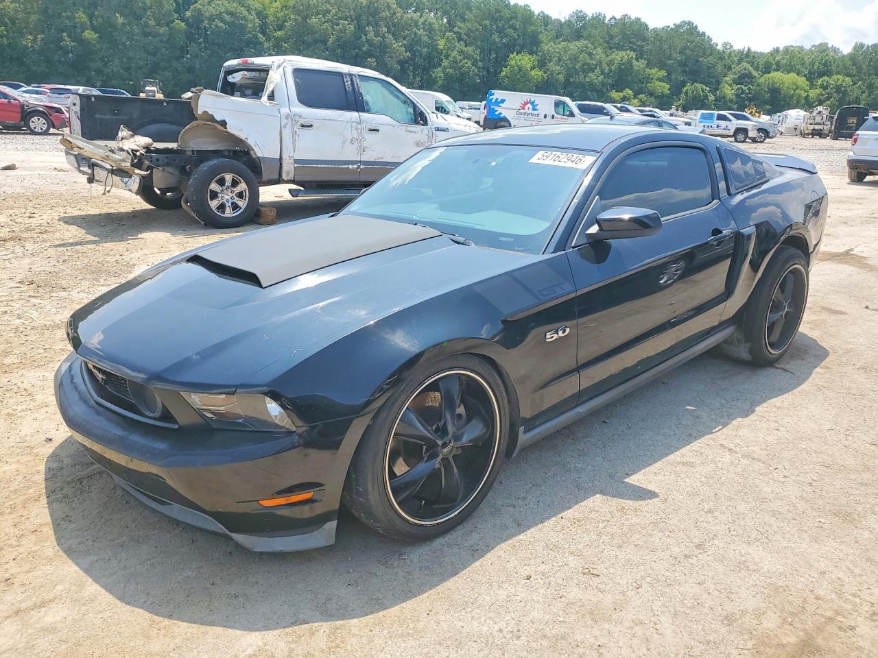 2012 Ford Mustang Gt Black vin: 1ZVBP8CF3C5215752