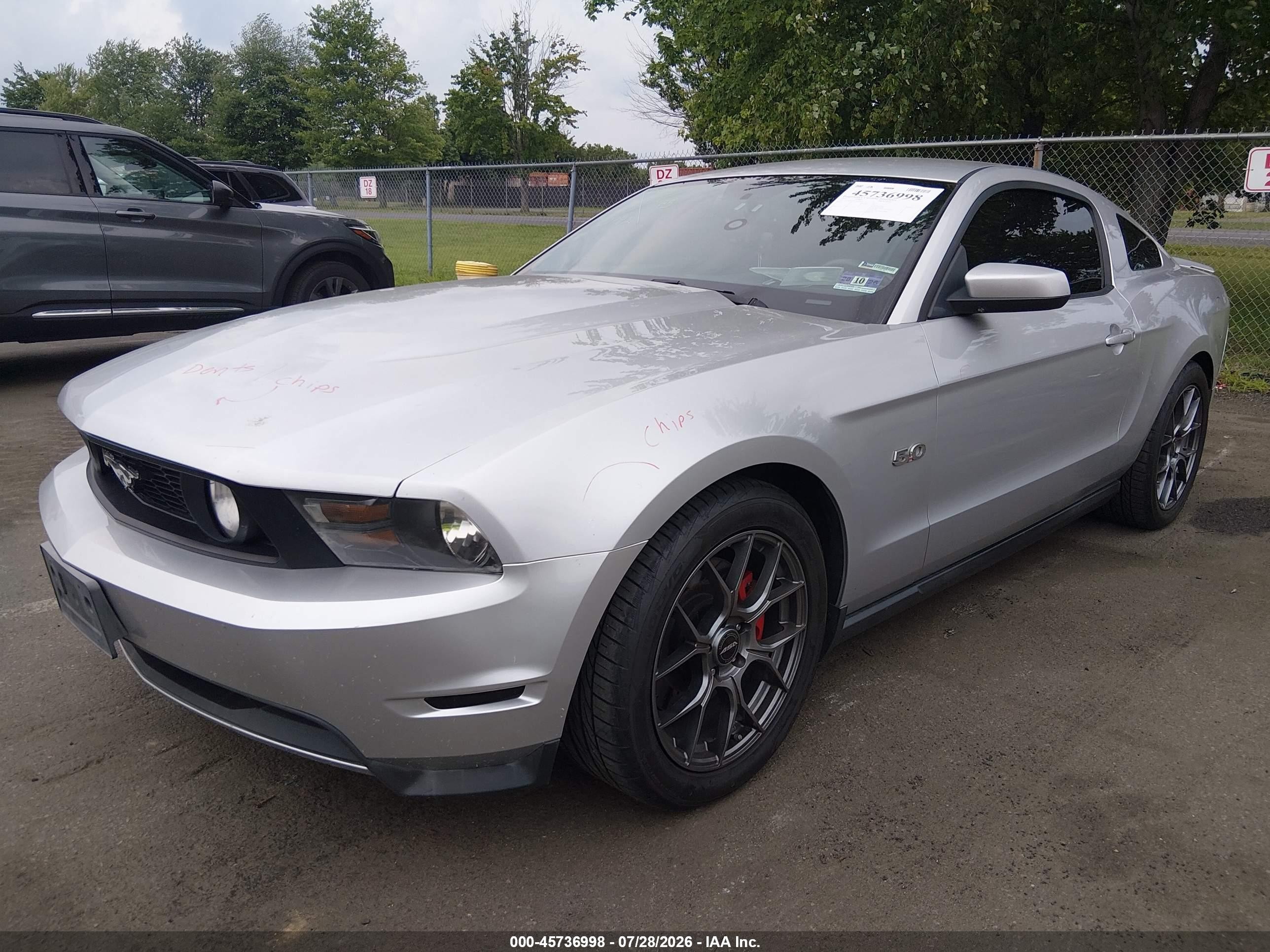 2012 Ford Mustang Gt/gt Premium Silver vin: 1ZVBP8CF3C5223916