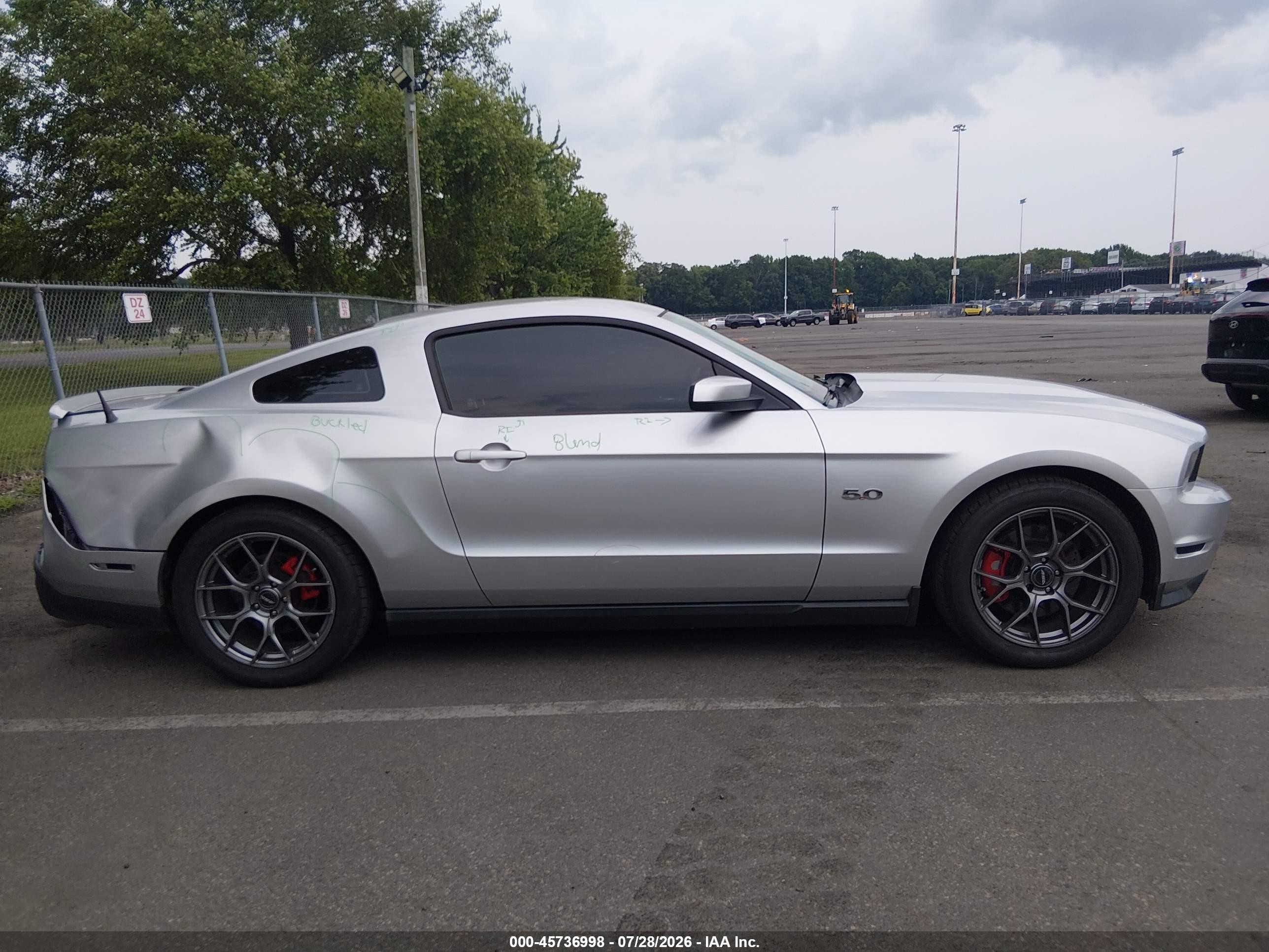 2012 Ford Mustang Gt/gt Premium Silver vin: 1ZVBP8CF3C5223916