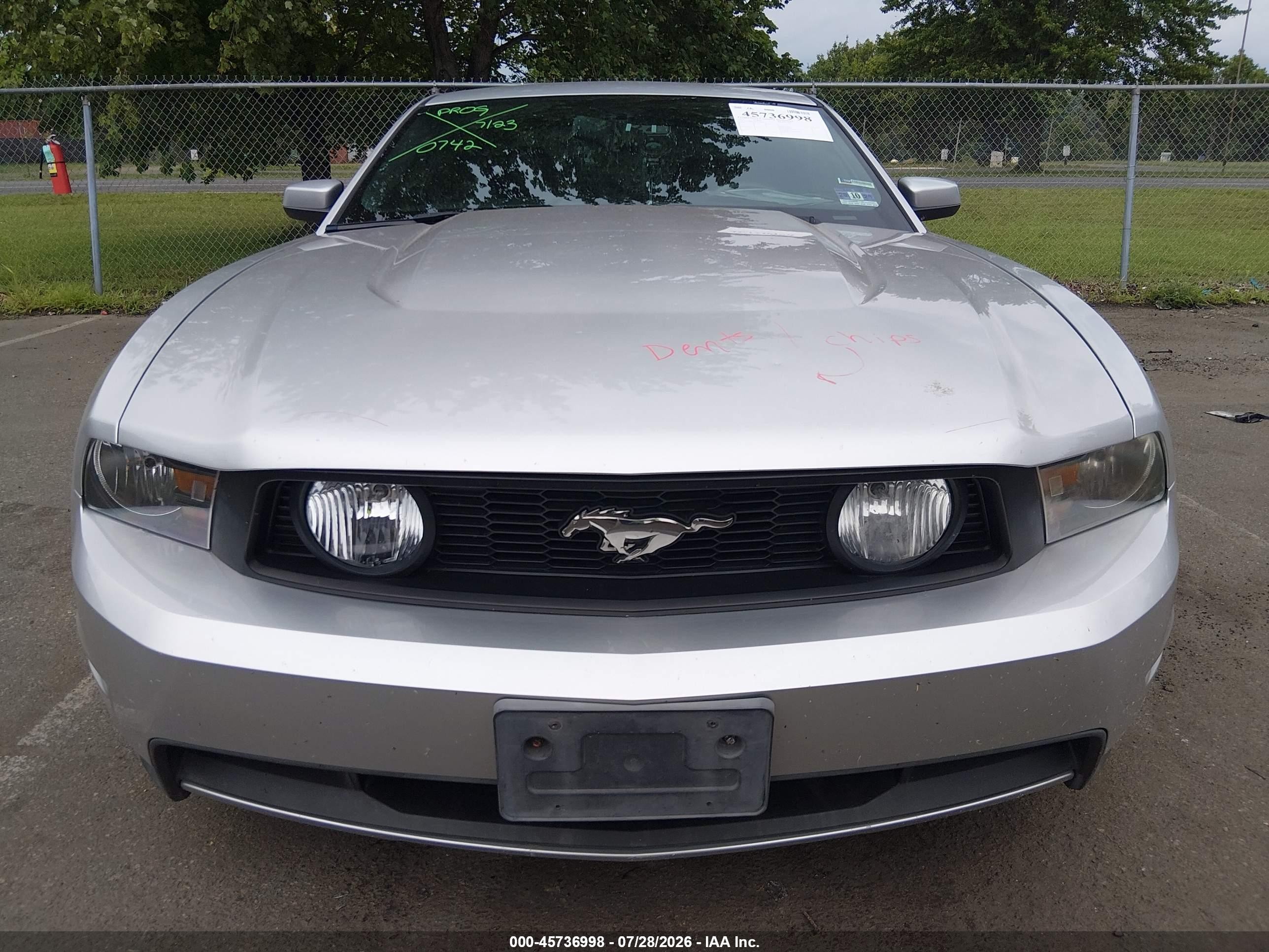 2012 Ford Mustang Gt/gt Premium Silver vin: 1ZVBP8CF3C5223916
