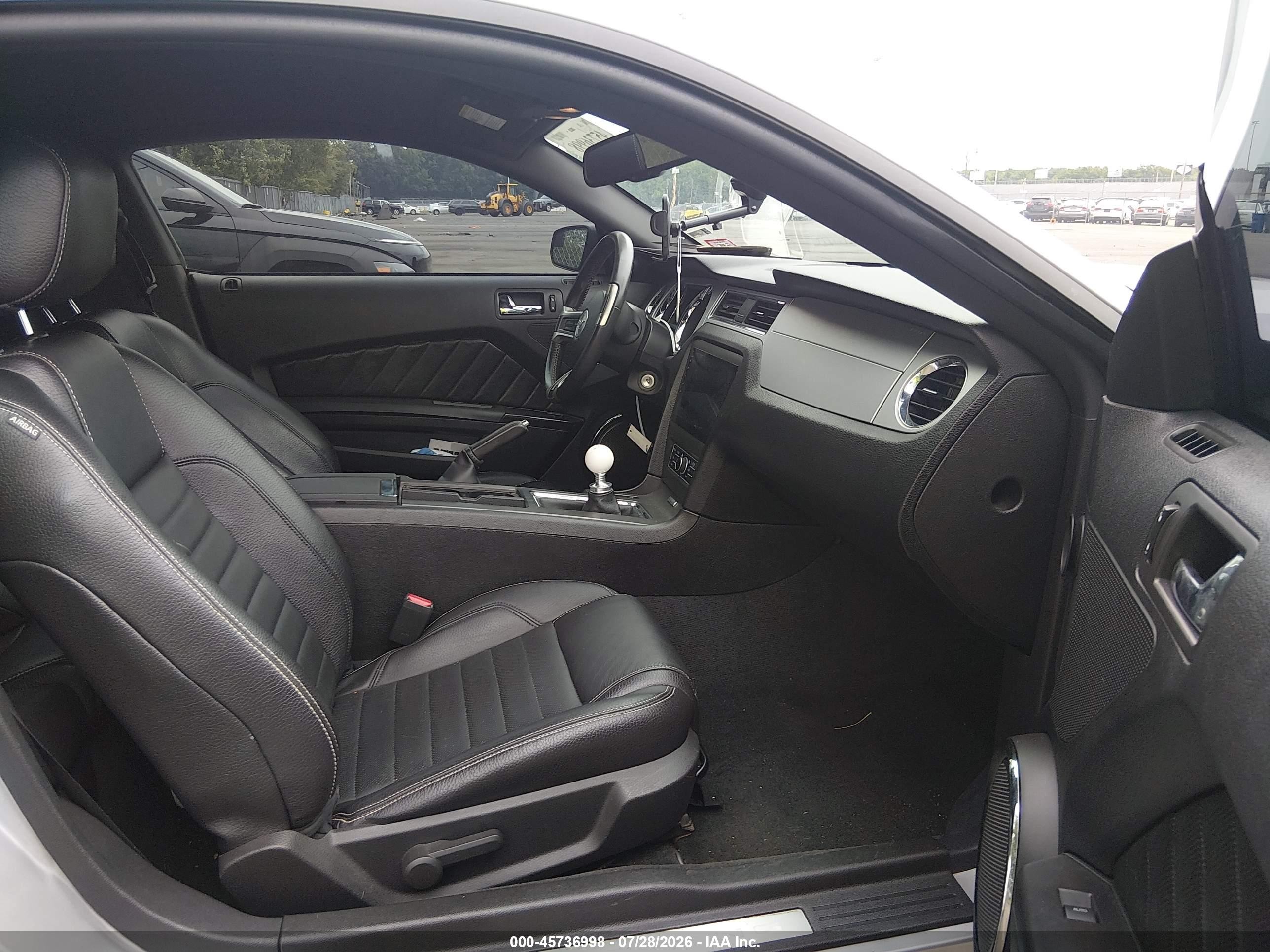 2012 Ford Mustang Gt/gt Premium Silver vin: 1ZVBP8CF3C5223916