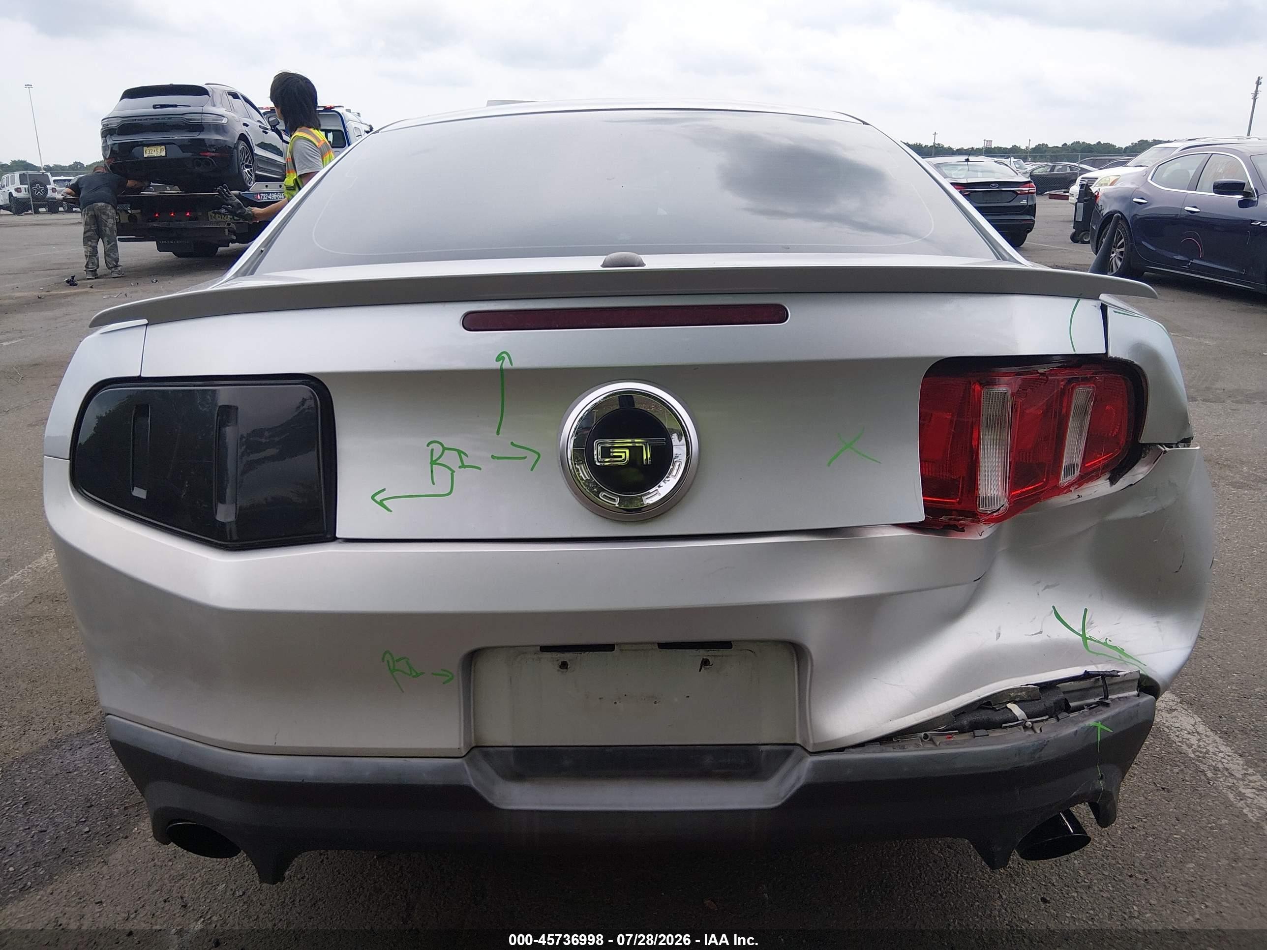 2012 Ford Mustang Gt/gt Premium Silver vin: 1ZVBP8CF3C5223916
