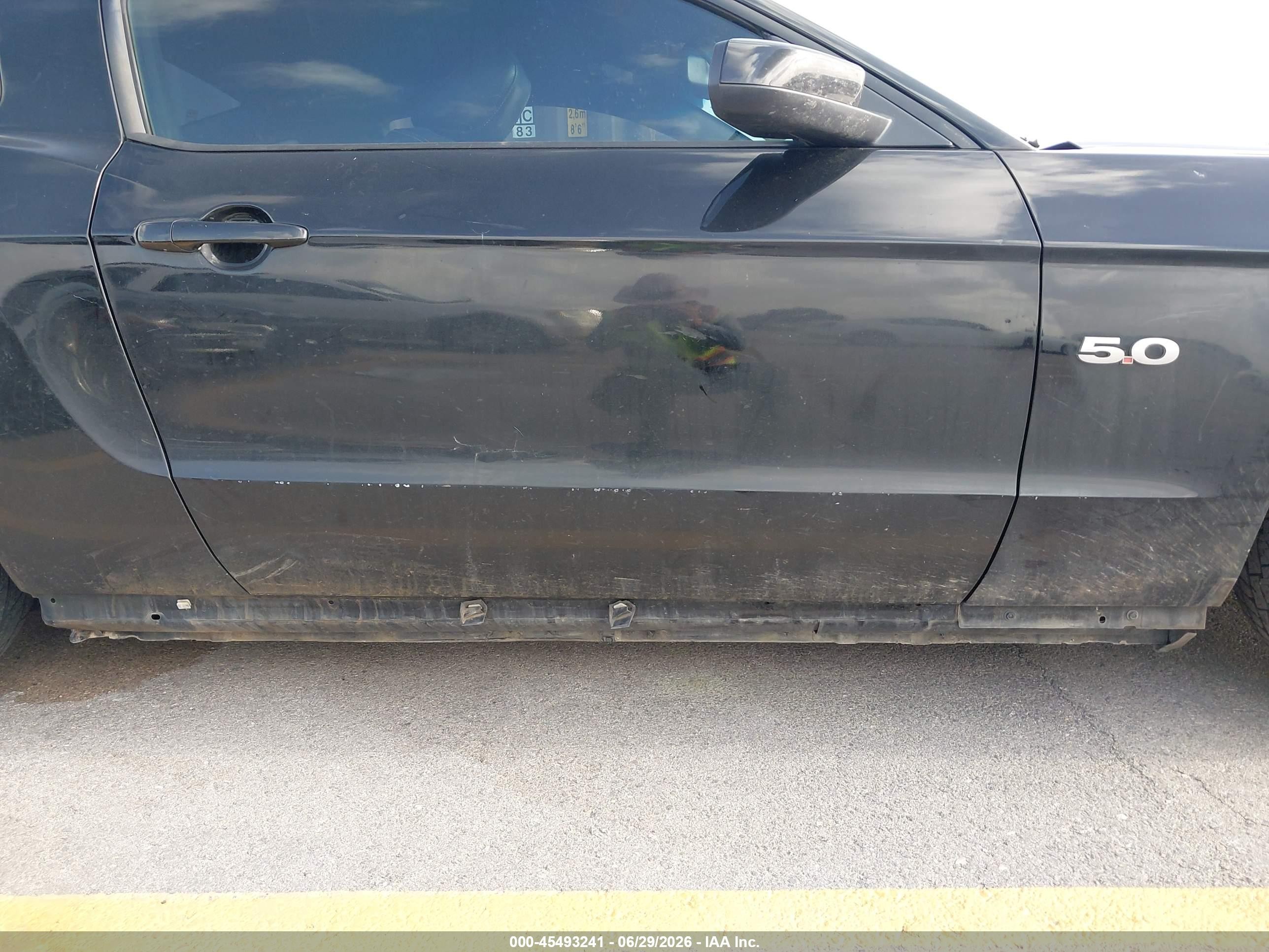 2012 Ford Mustang   Black vin: 1ZVBP8CF3C5231255