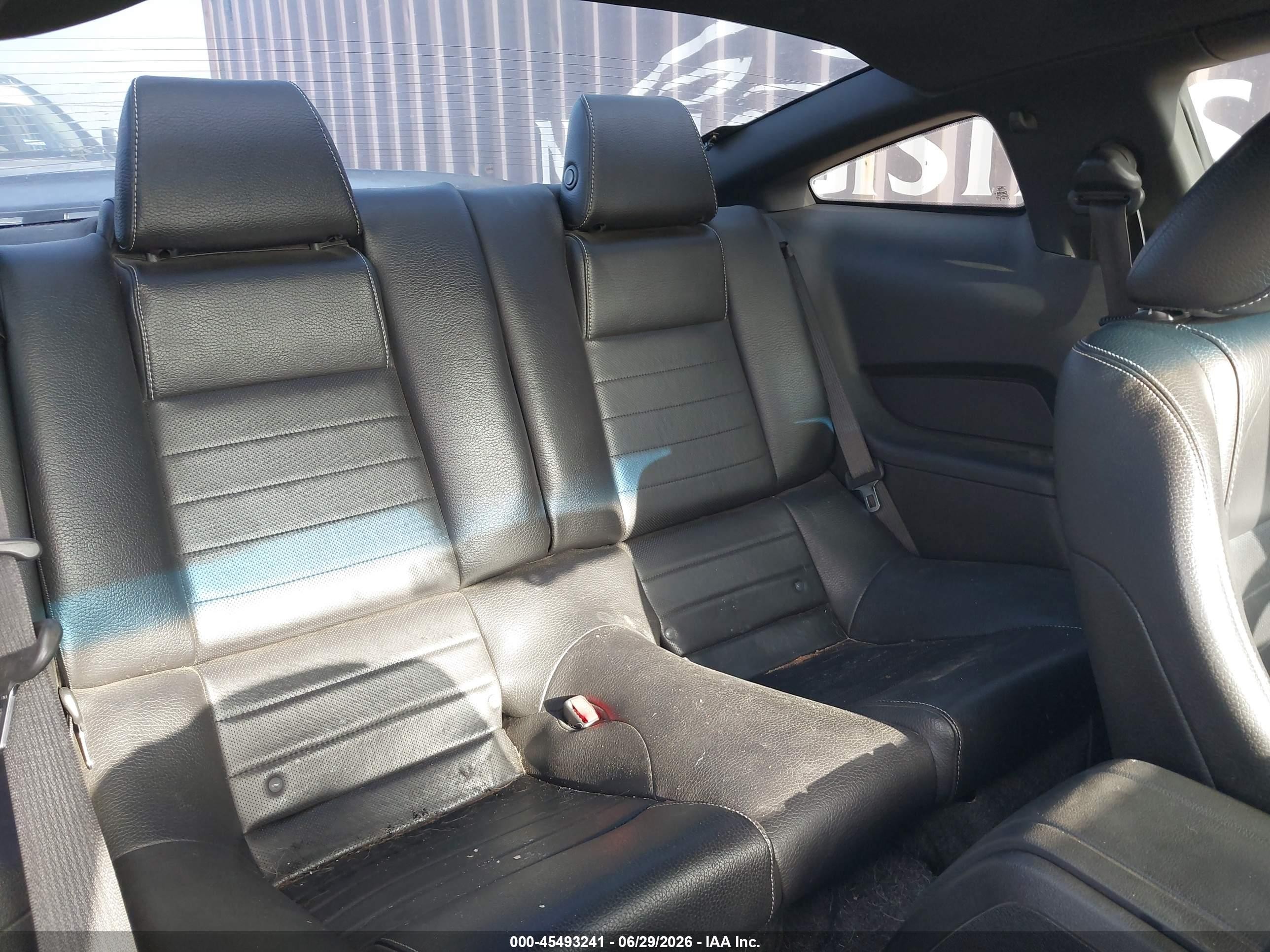 2012 Ford Mustang   Black vin: 1ZVBP8CF3C5231255