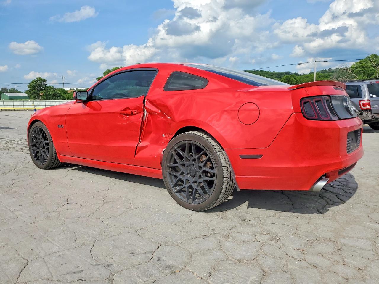 2014 Ford Mustang Gt Red vin: 1ZVBP8CF3E5206763