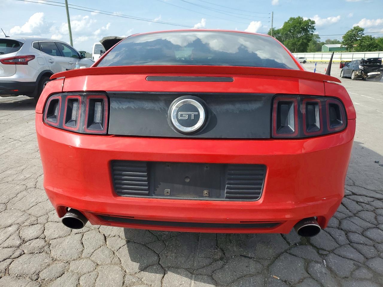 2014 Ford Mustang Gt Red vin: 1ZVBP8CF3E5206763