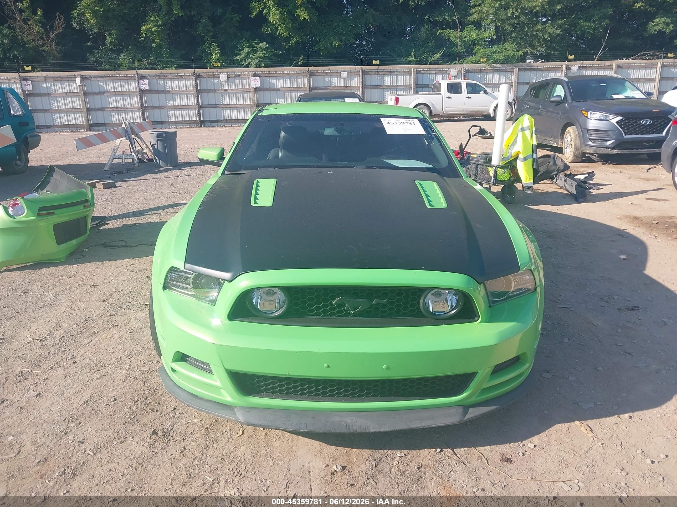 2014 Ford Mustang Gt Premium Green vin: 1ZVBP8CF3E5256076