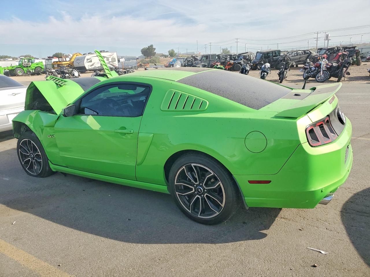2013 Ford Mustang Gt Green vin: 1ZVBP8CF4D5202512