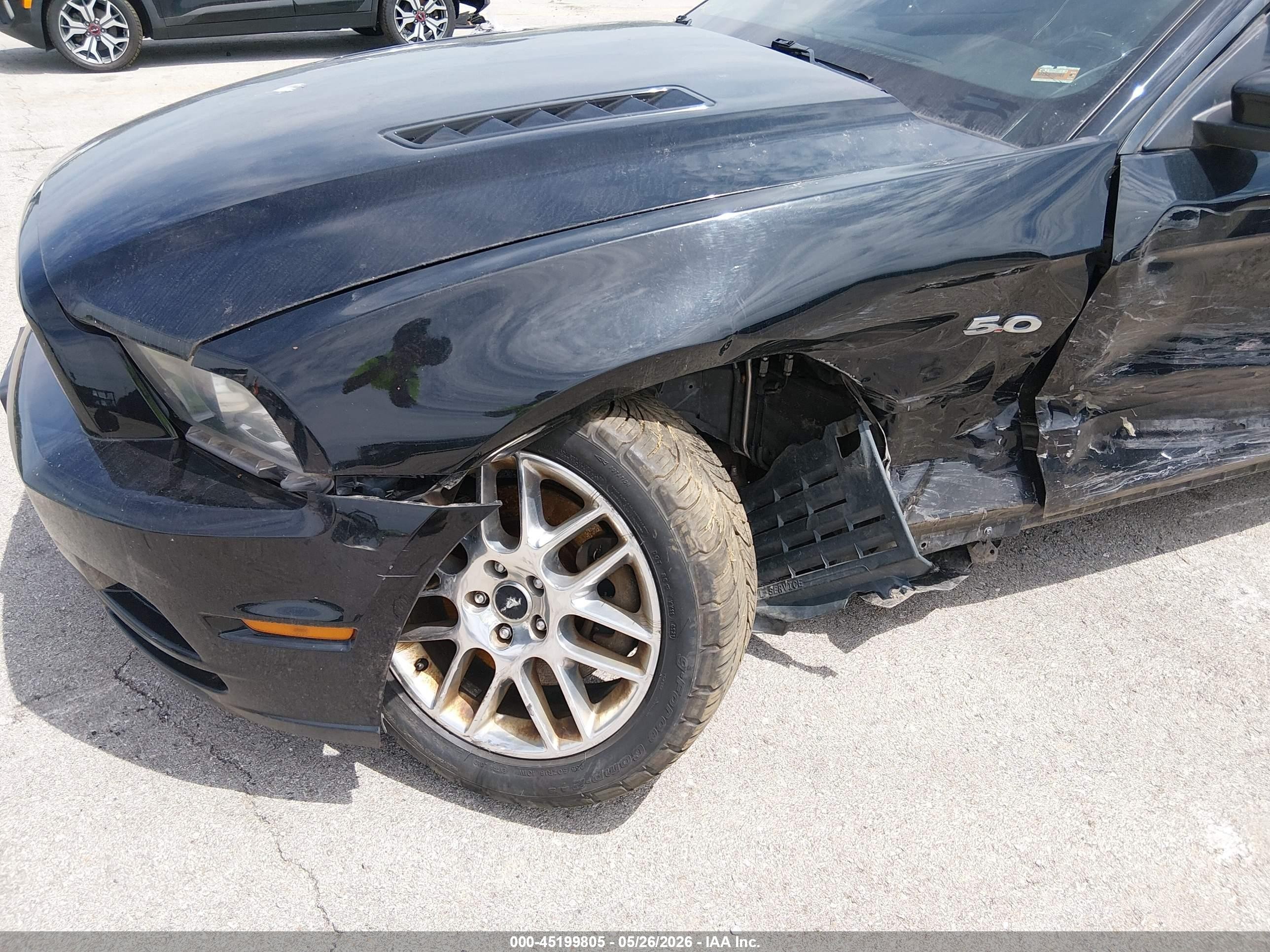 2013 Ford Mustang Gt Premium Black vin: 1ZVBP8CF4D5211033