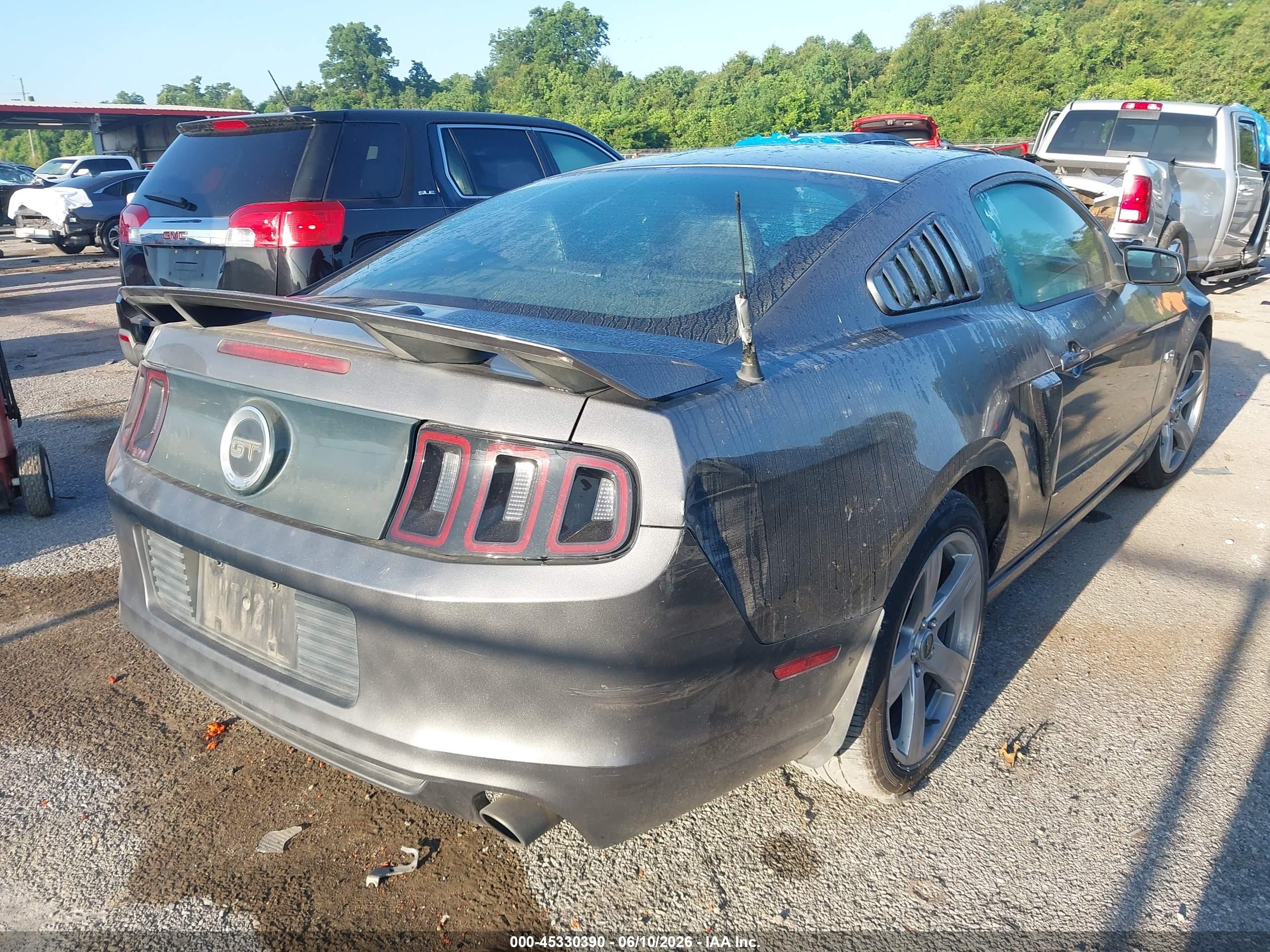 2013 Ford Mustang Gt Premium Gray vin: 1ZVBP8CF4D5247756