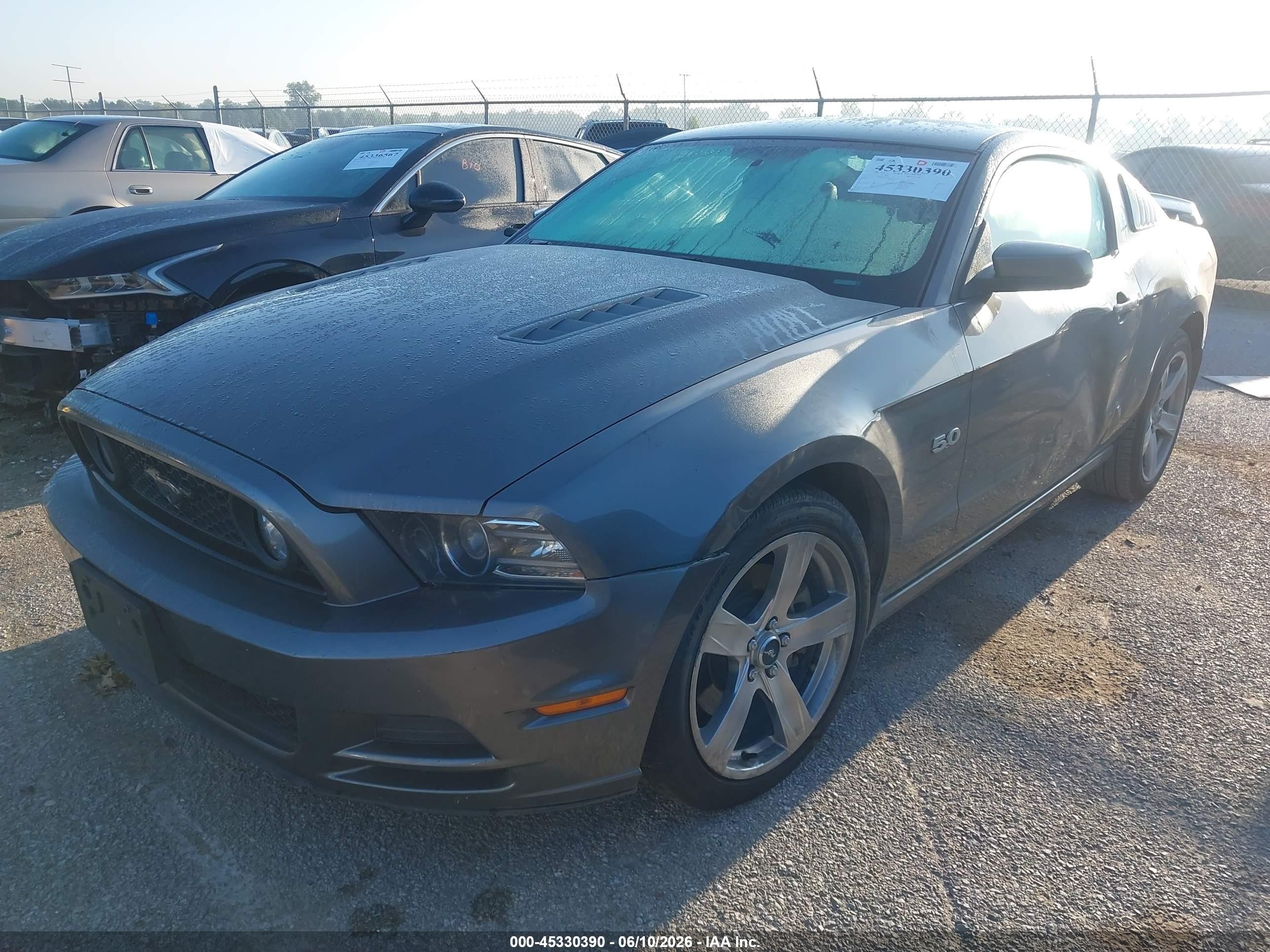 2013 Ford Mustang Gt Premium Gray vin: 1ZVBP8CF4D5247756