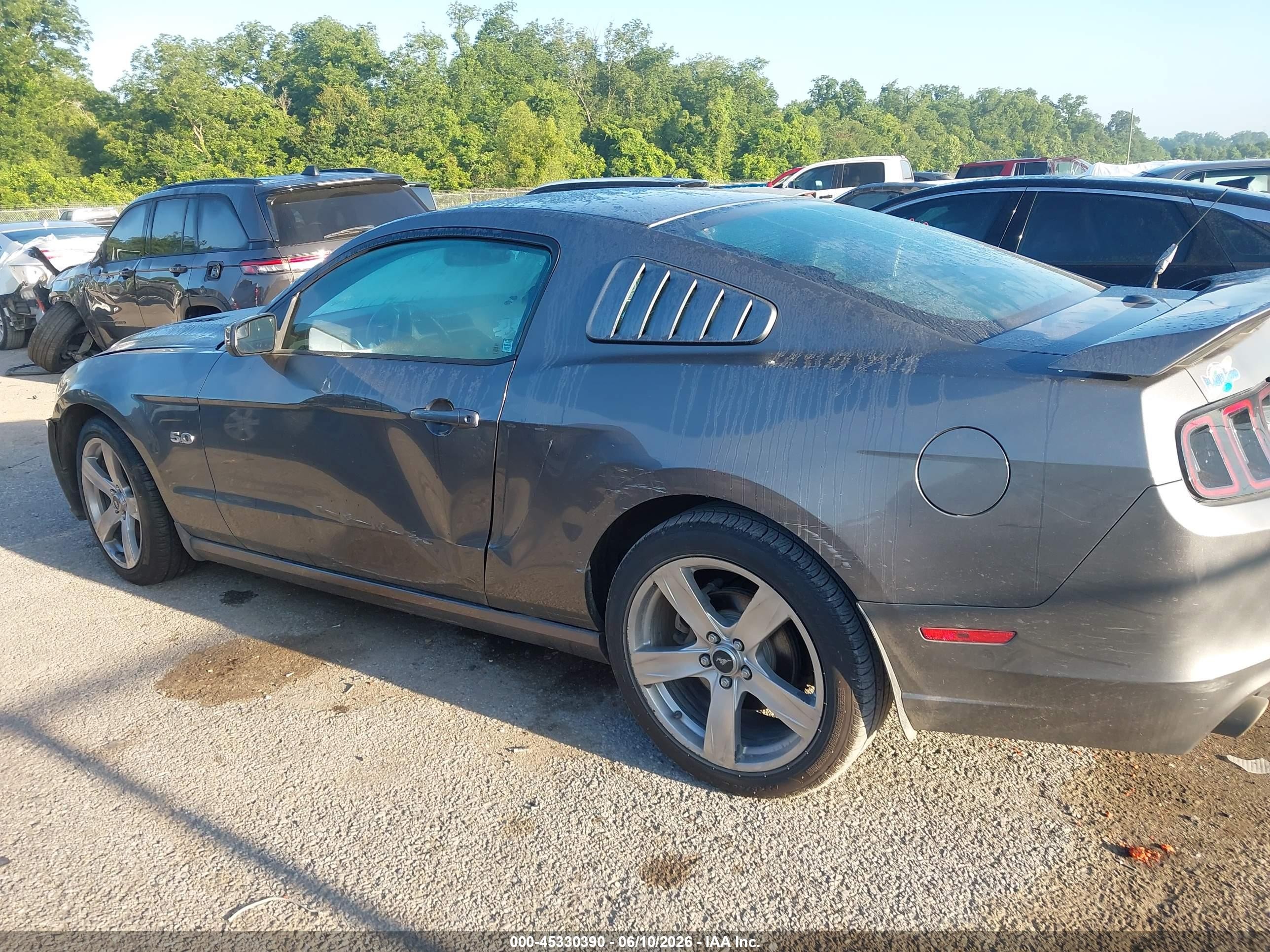 2013 Ford Mustang Gt Premium Gray vin: 1ZVBP8CF4D5247756