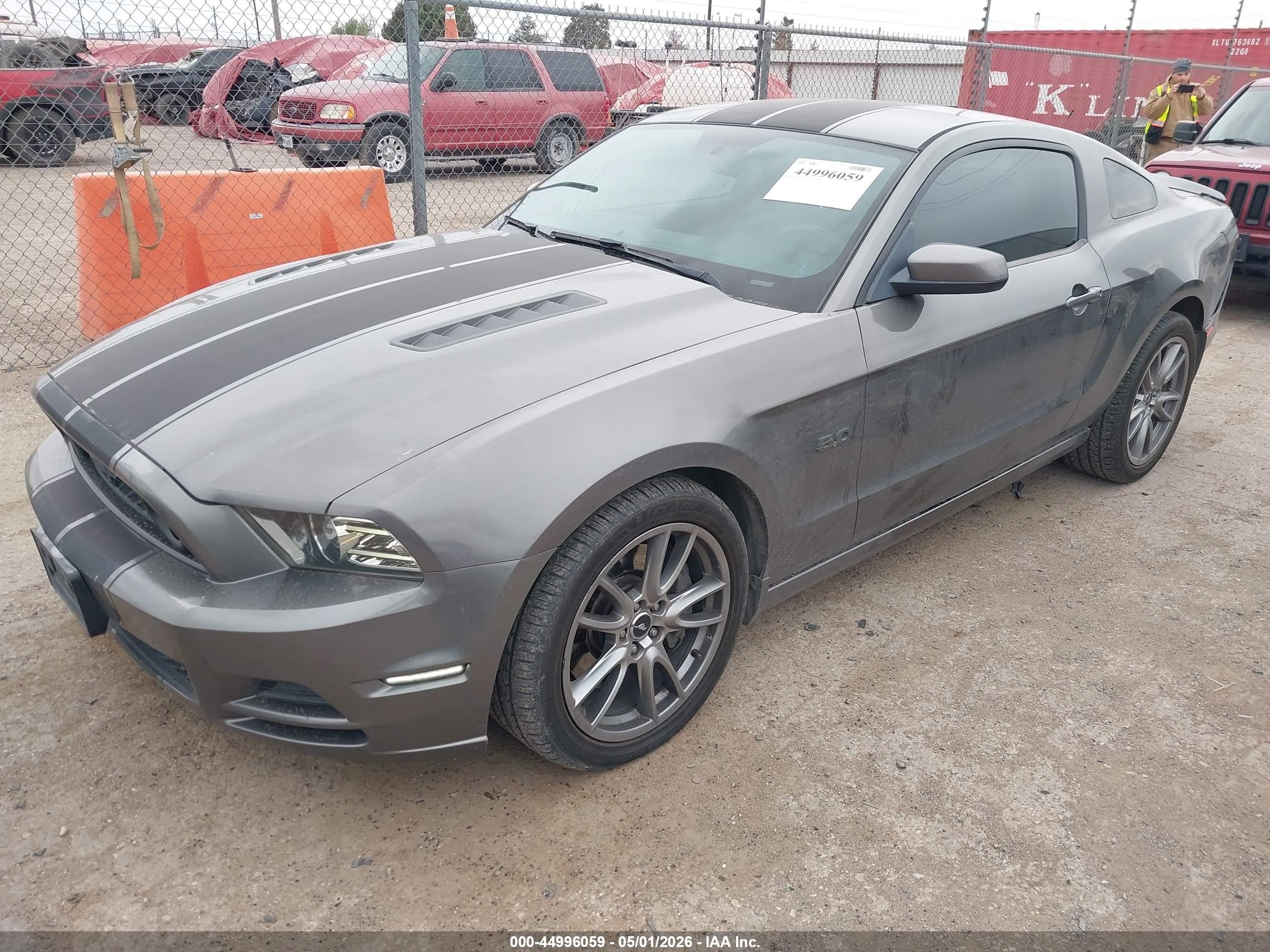 2013 Ford Mustang Gt Gray vin: 1ZVBP8CF4D5264220