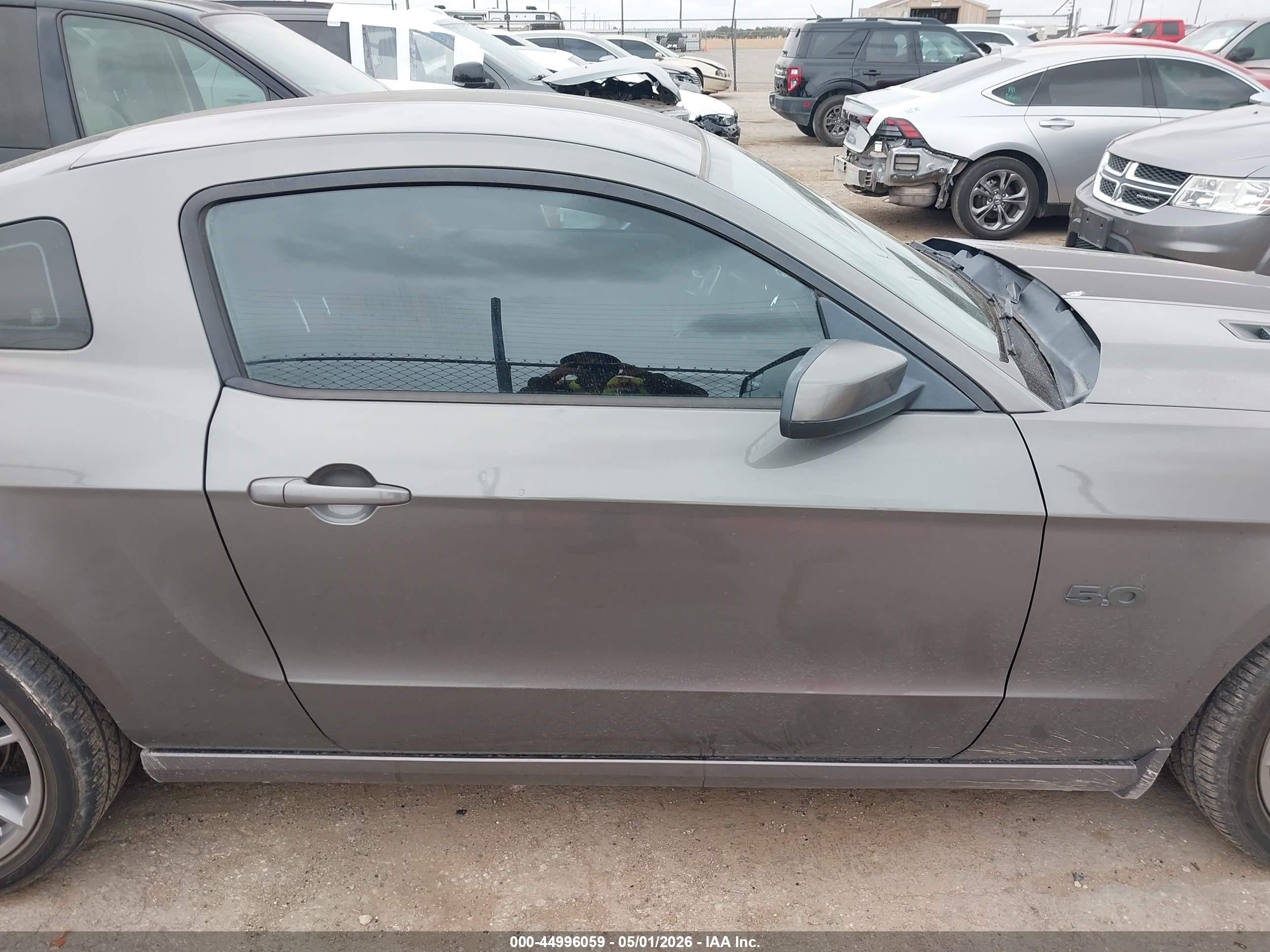 2013 Ford Mustang Gt Gray vin: 1ZVBP8CF4D5264220