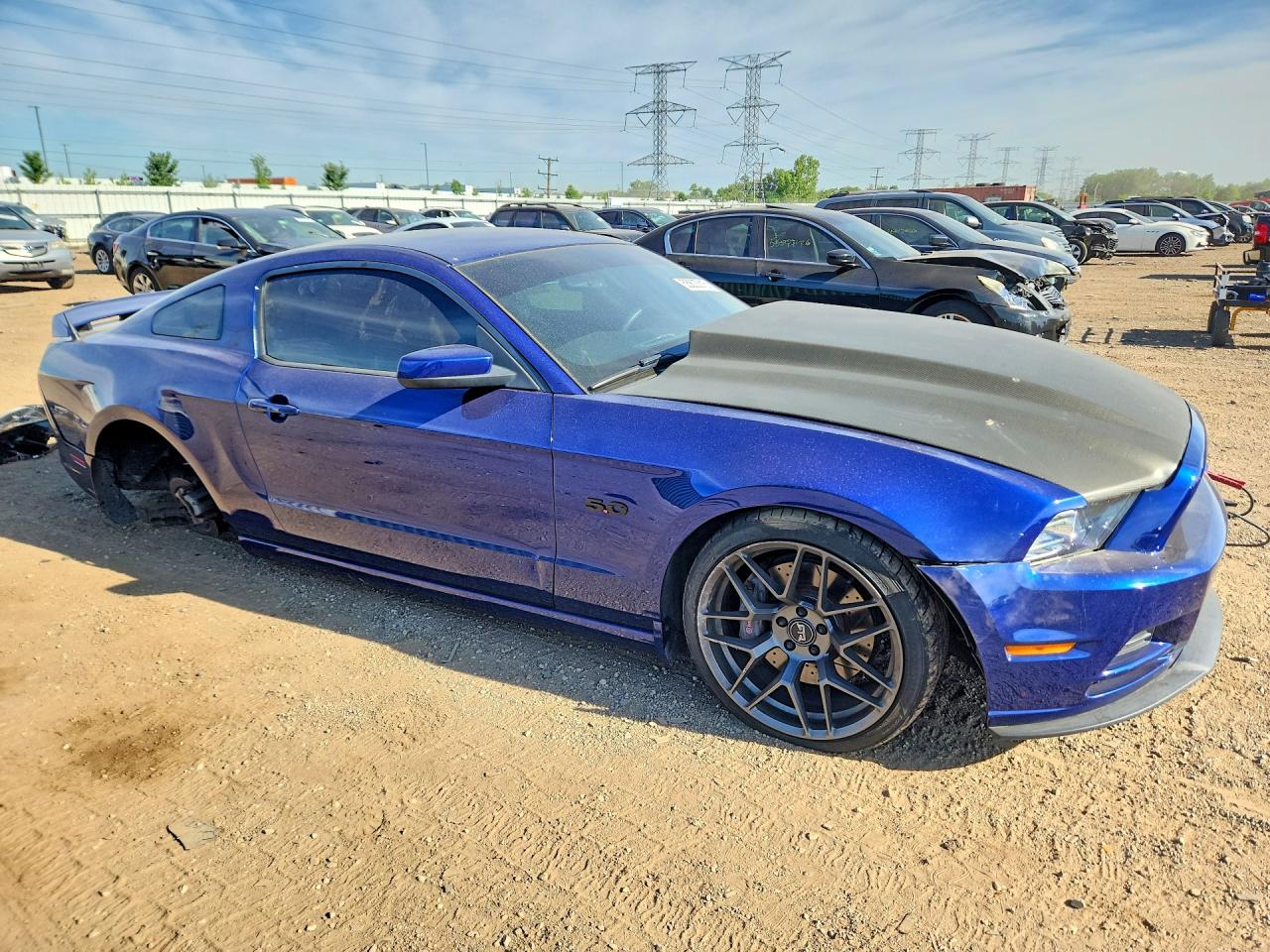 2013 Ford Mustang Gt Синий vin: 1ZVBP8CF4D5264735