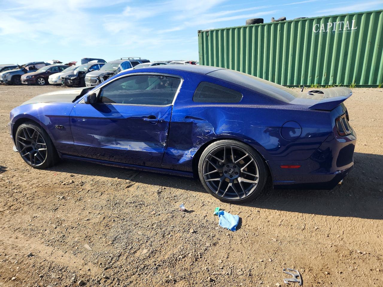 2013 Ford Mustang Gt Синий vin: 1ZVBP8CF4D5264735