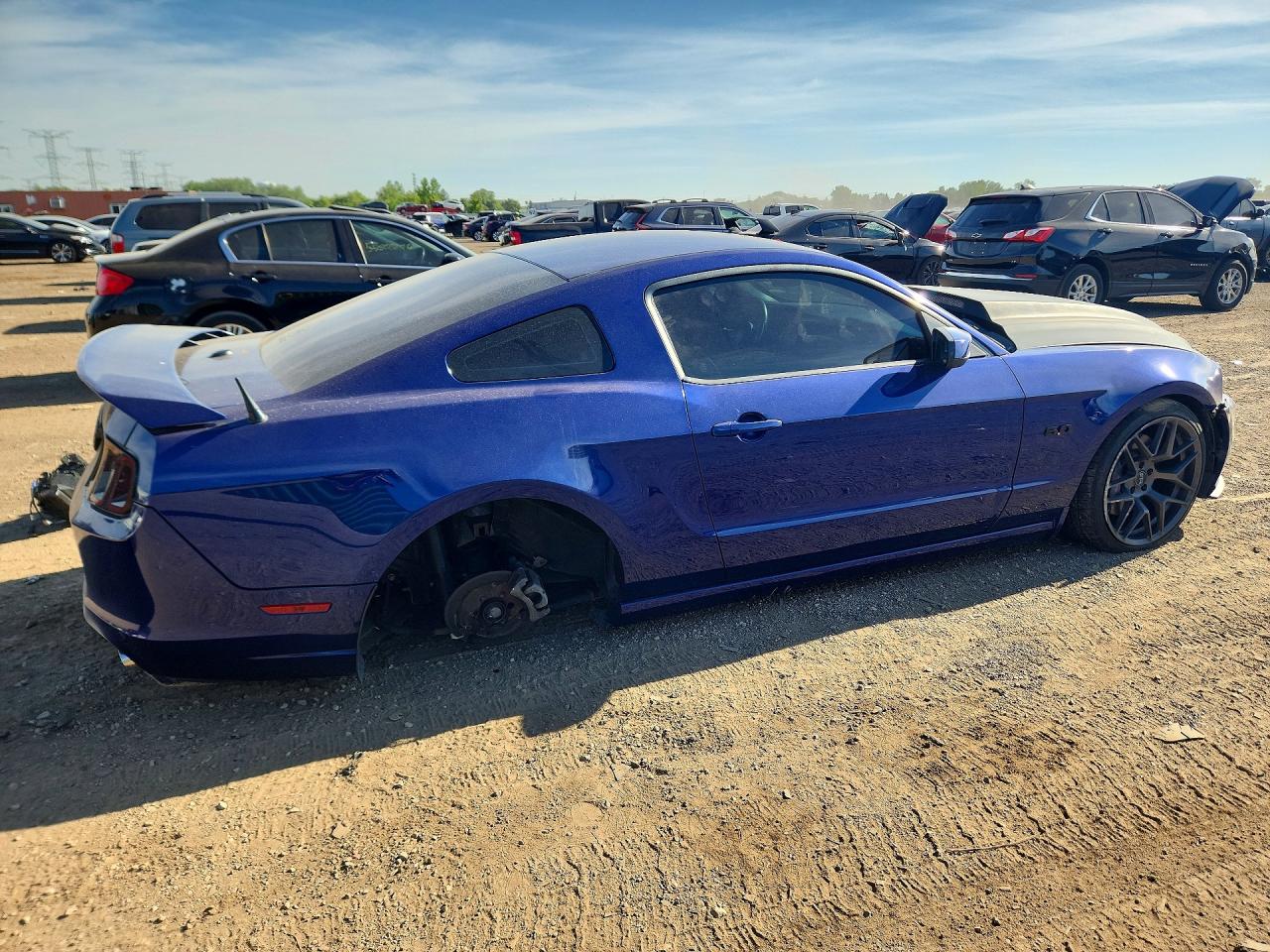 2013 Ford Mustang Gt Синий vin: 1ZVBP8CF4D5264735