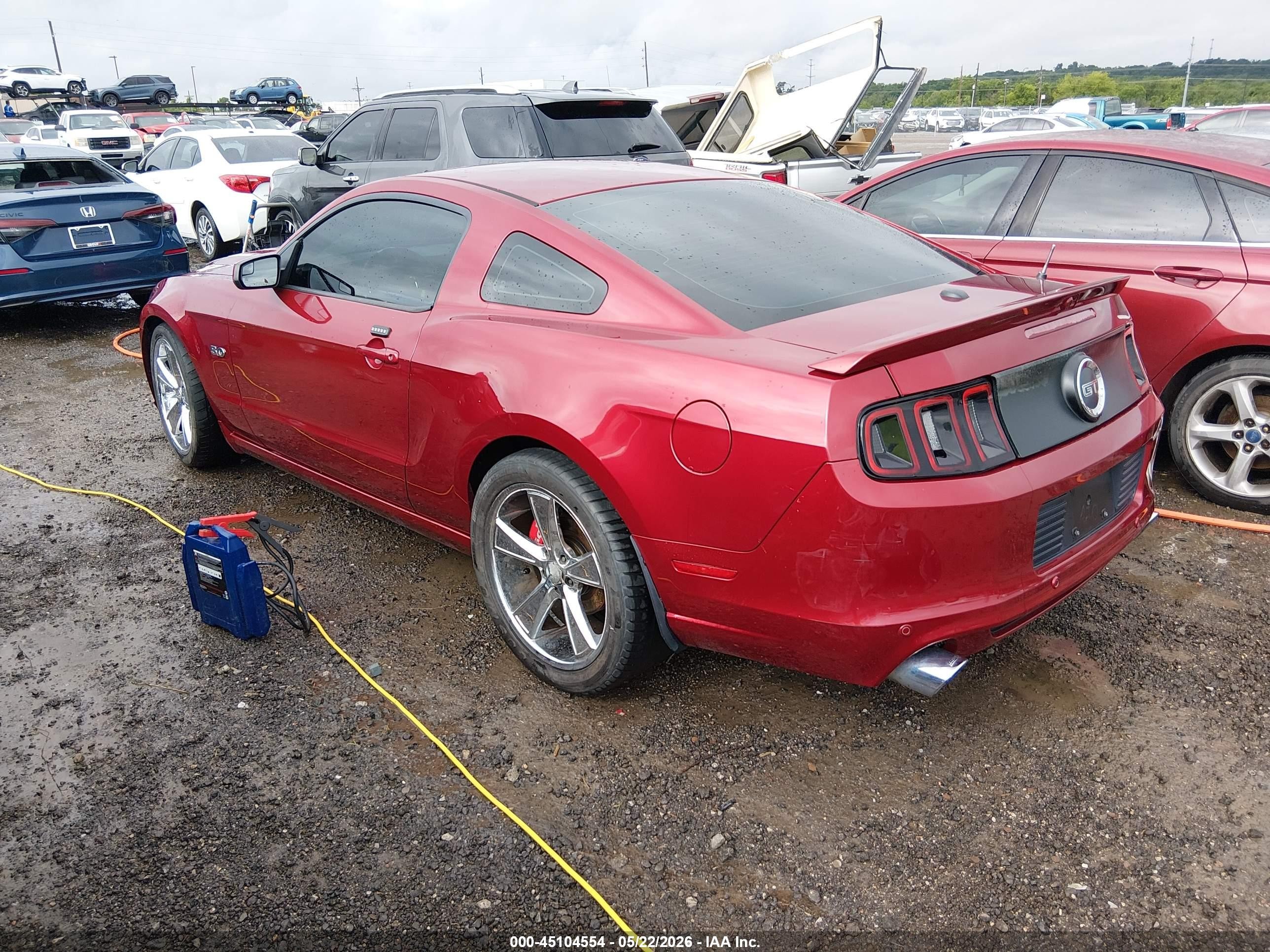 2014 Ford Mustang Gt Premium Red vin: 1ZVBP8CF4E5243420