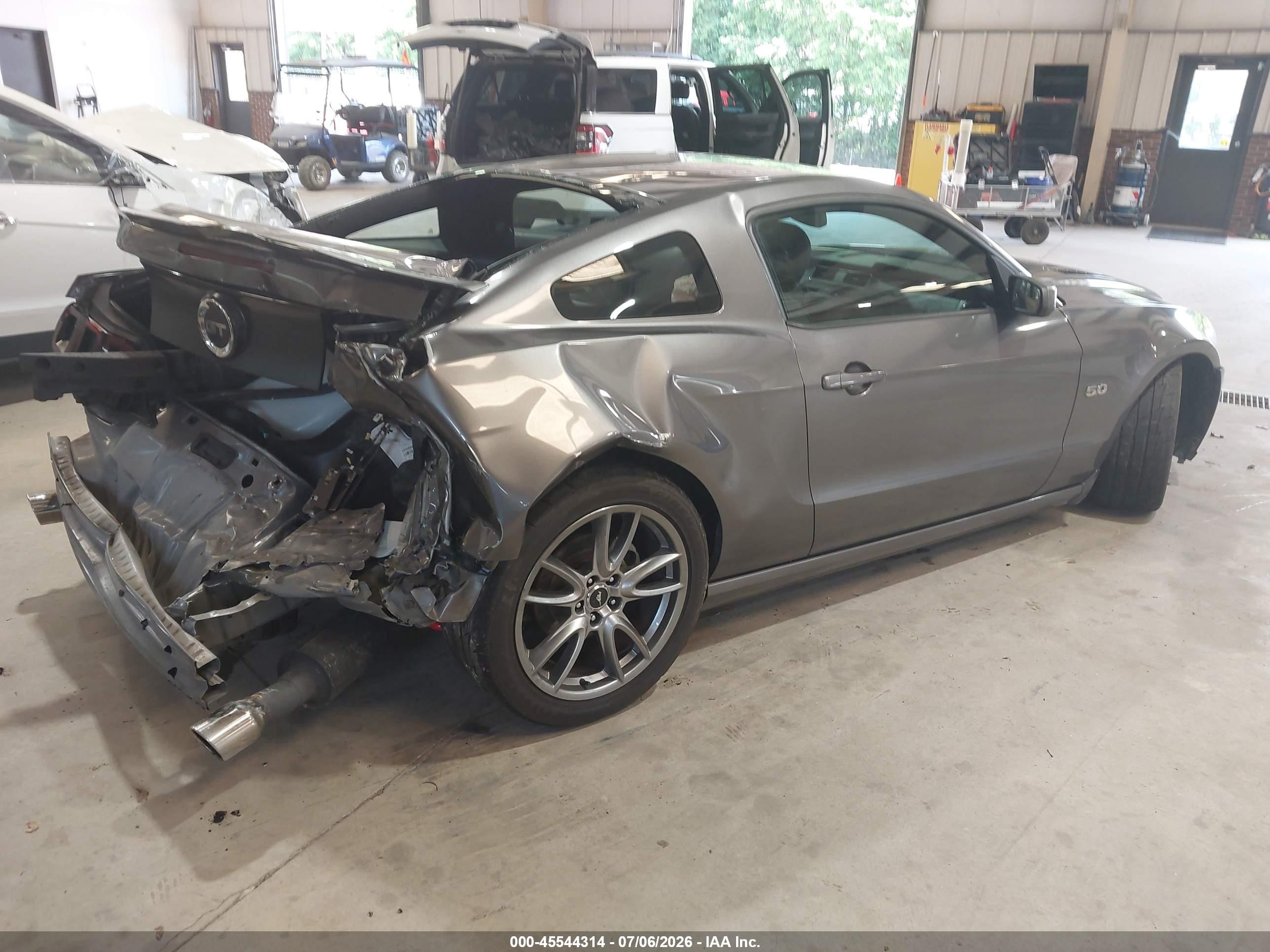 2014 Ford Mustang Gt Gray vin: 1ZVBP8CF4E5284131