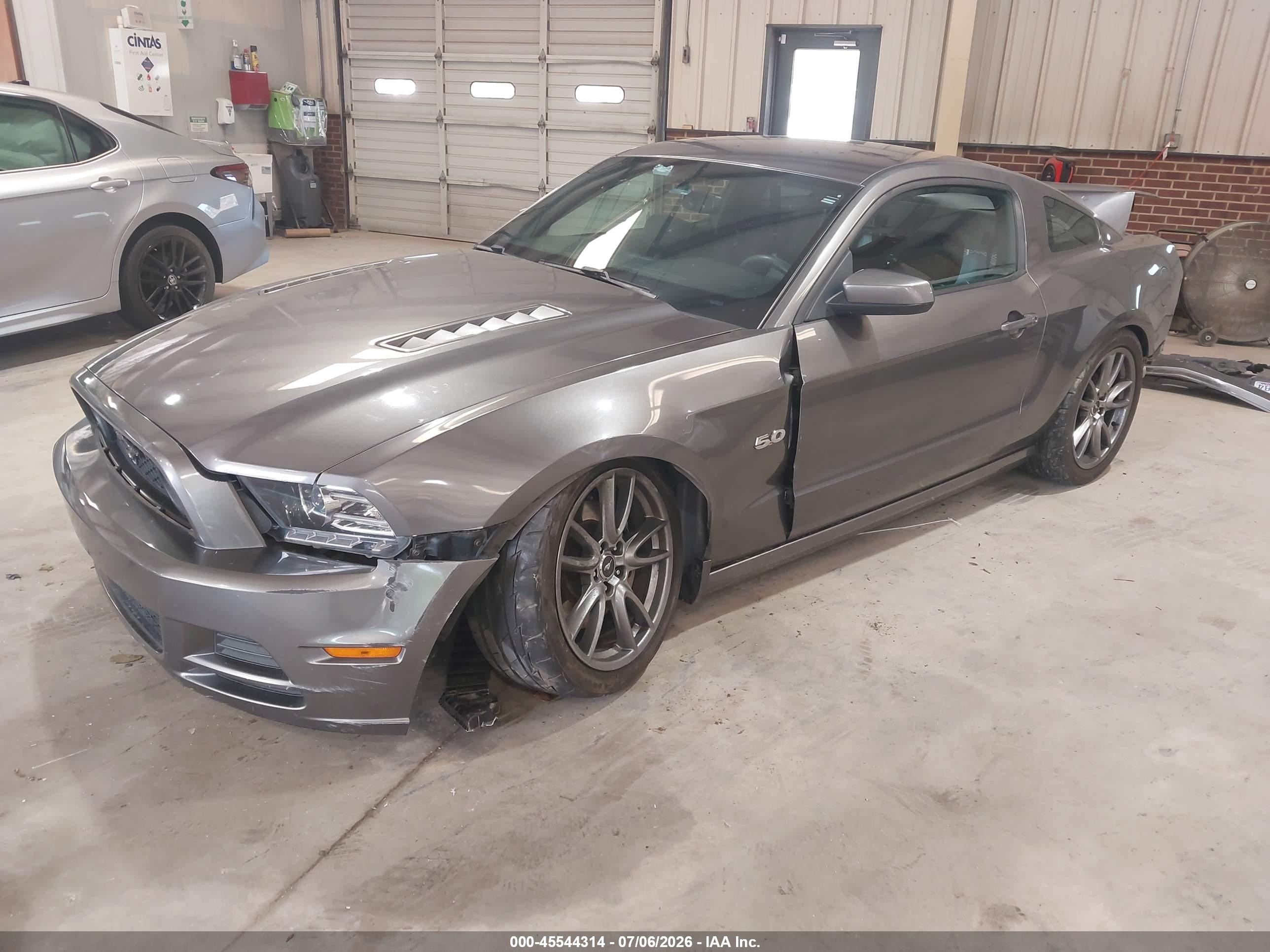 2014 Ford Mustang Gt Gray vin: 1ZVBP8CF4E5284131