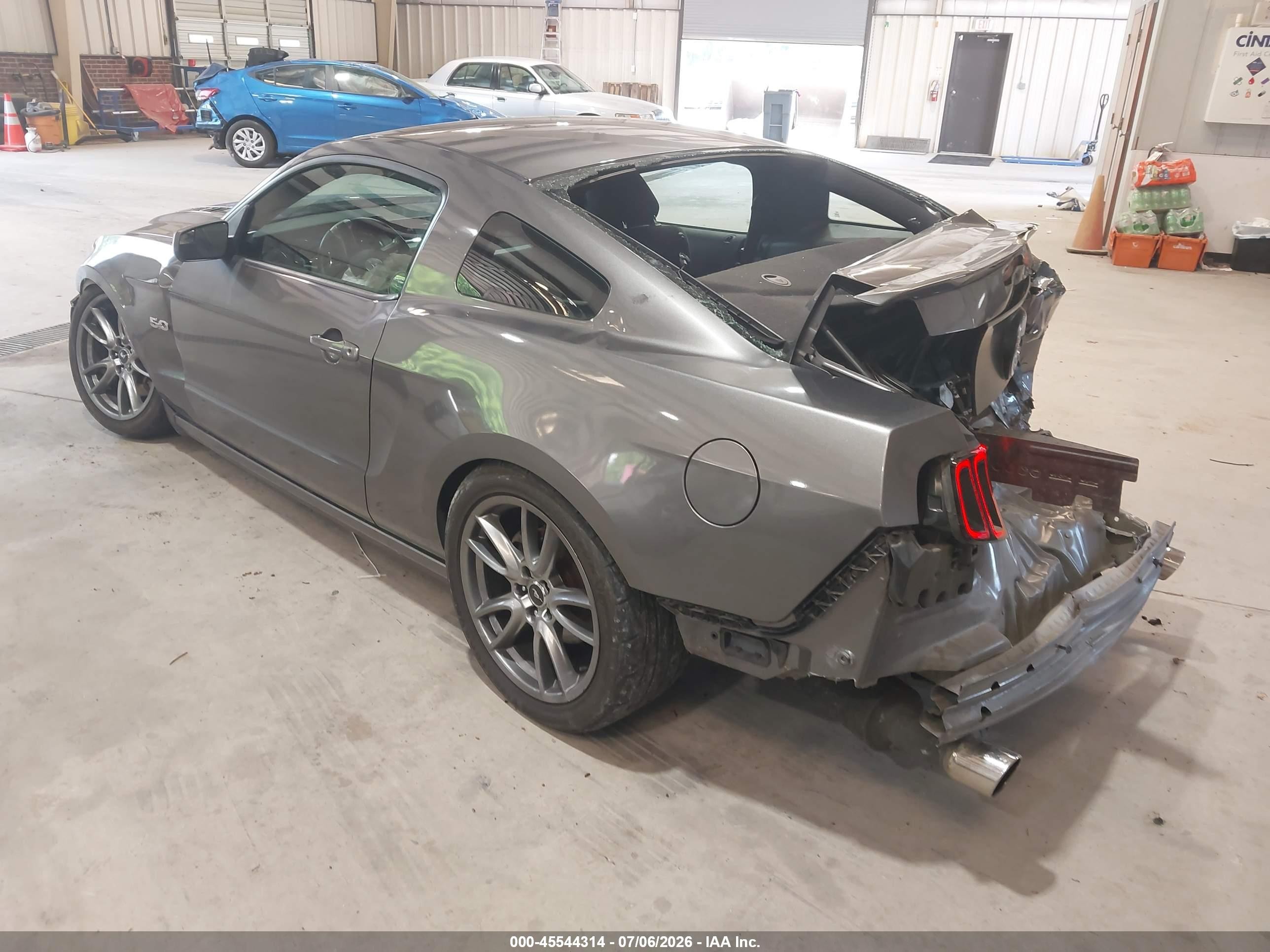 2014 Ford Mustang Gt Gray vin: 1ZVBP8CF4E5284131