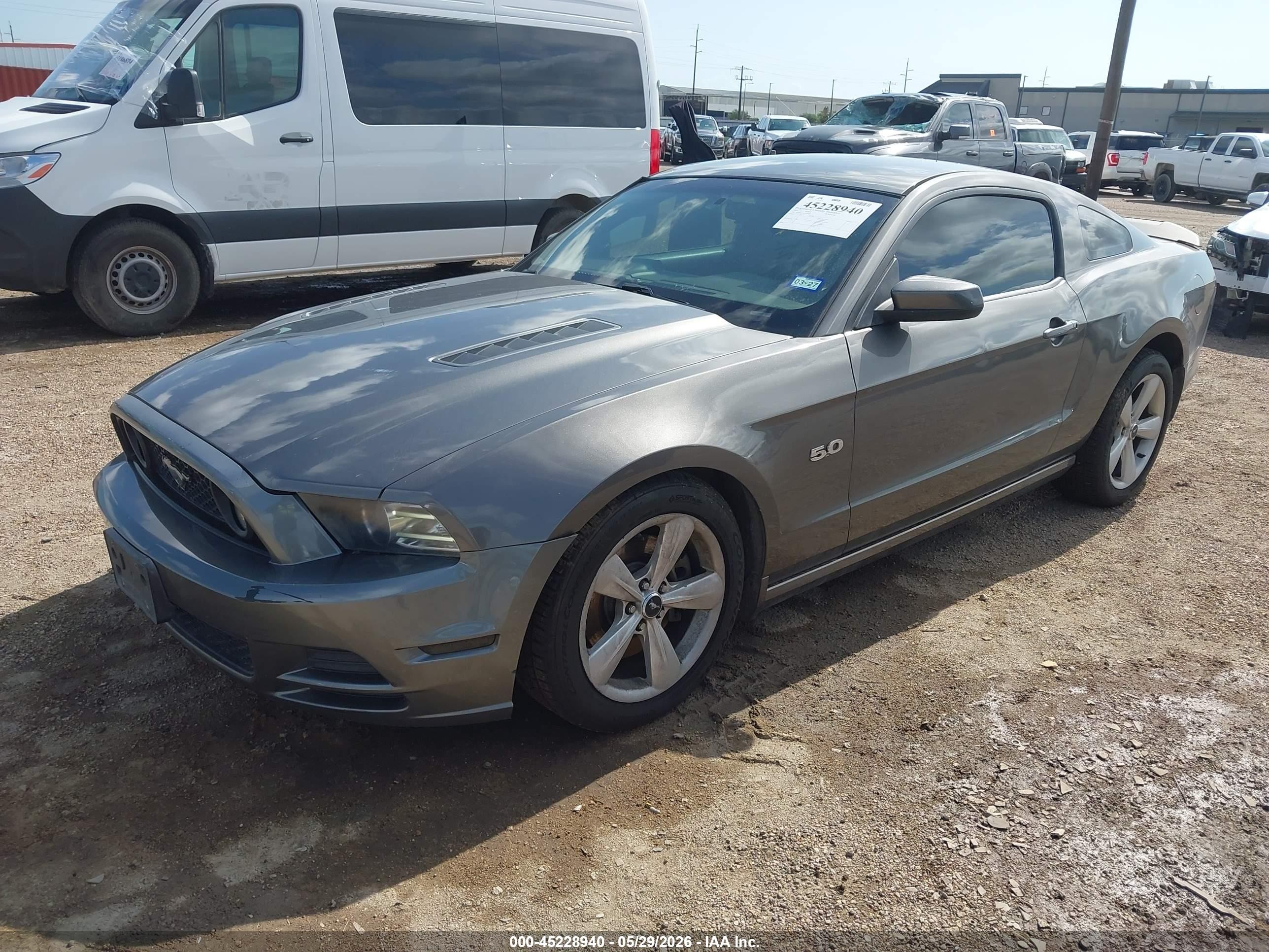 2014 Ford Mustang Gt Gray vin: 1ZVBP8CF4E5309805