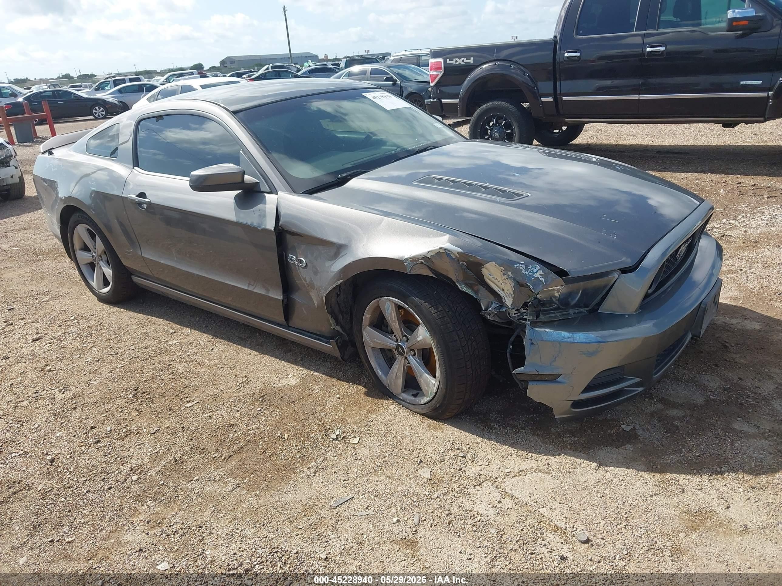 2014 Ford Mustang Gt Gray vin: 1ZVBP8CF4E5309805