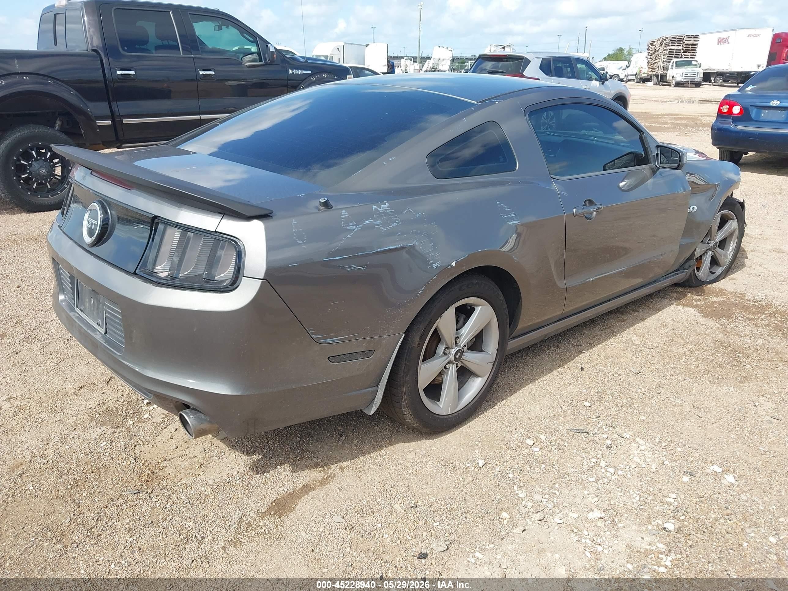2014 Ford Mustang Gt Gray vin: 1ZVBP8CF4E5309805