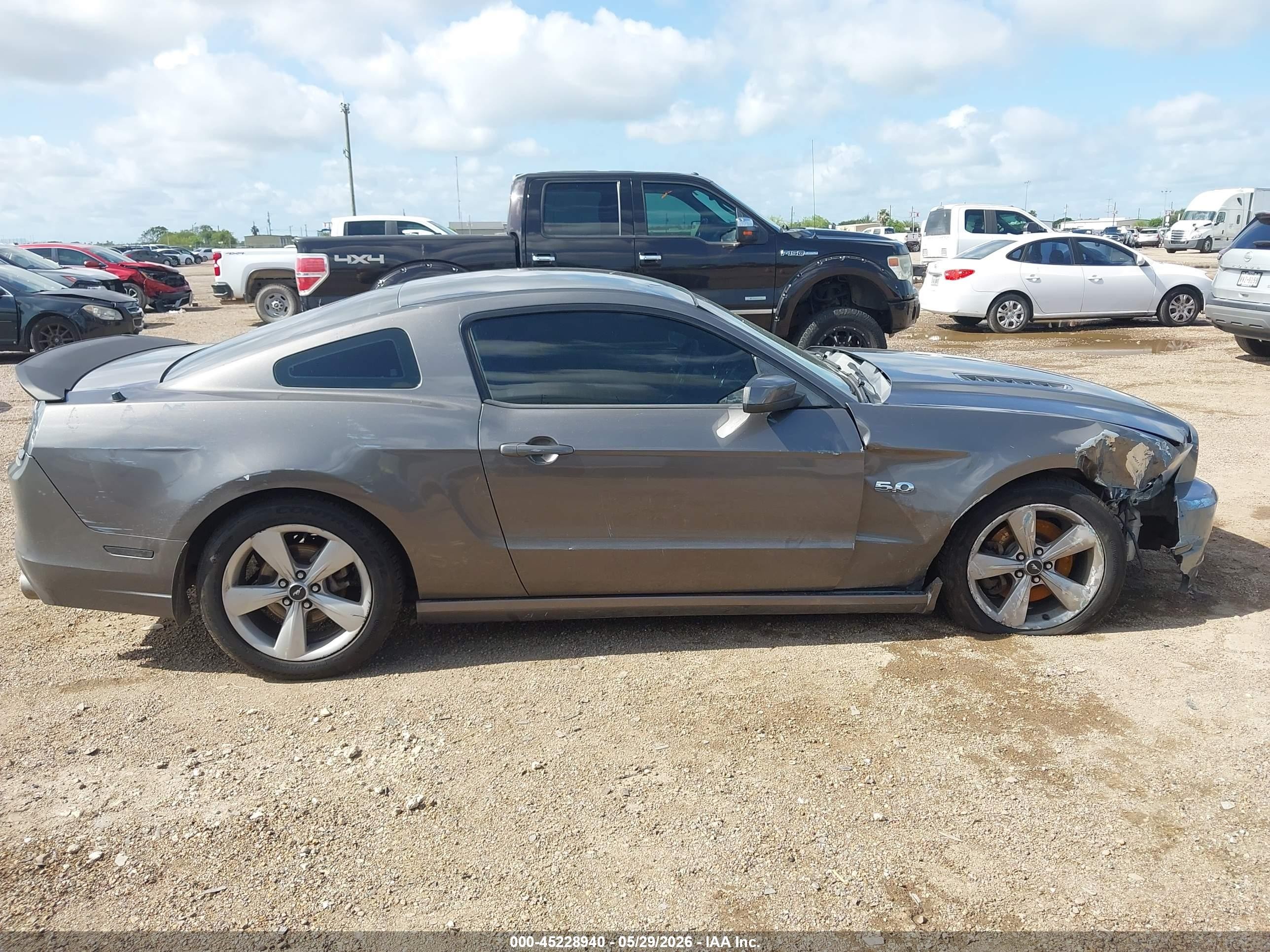 2014 Ford Mustang Gt Gray vin: 1ZVBP8CF4E5309805