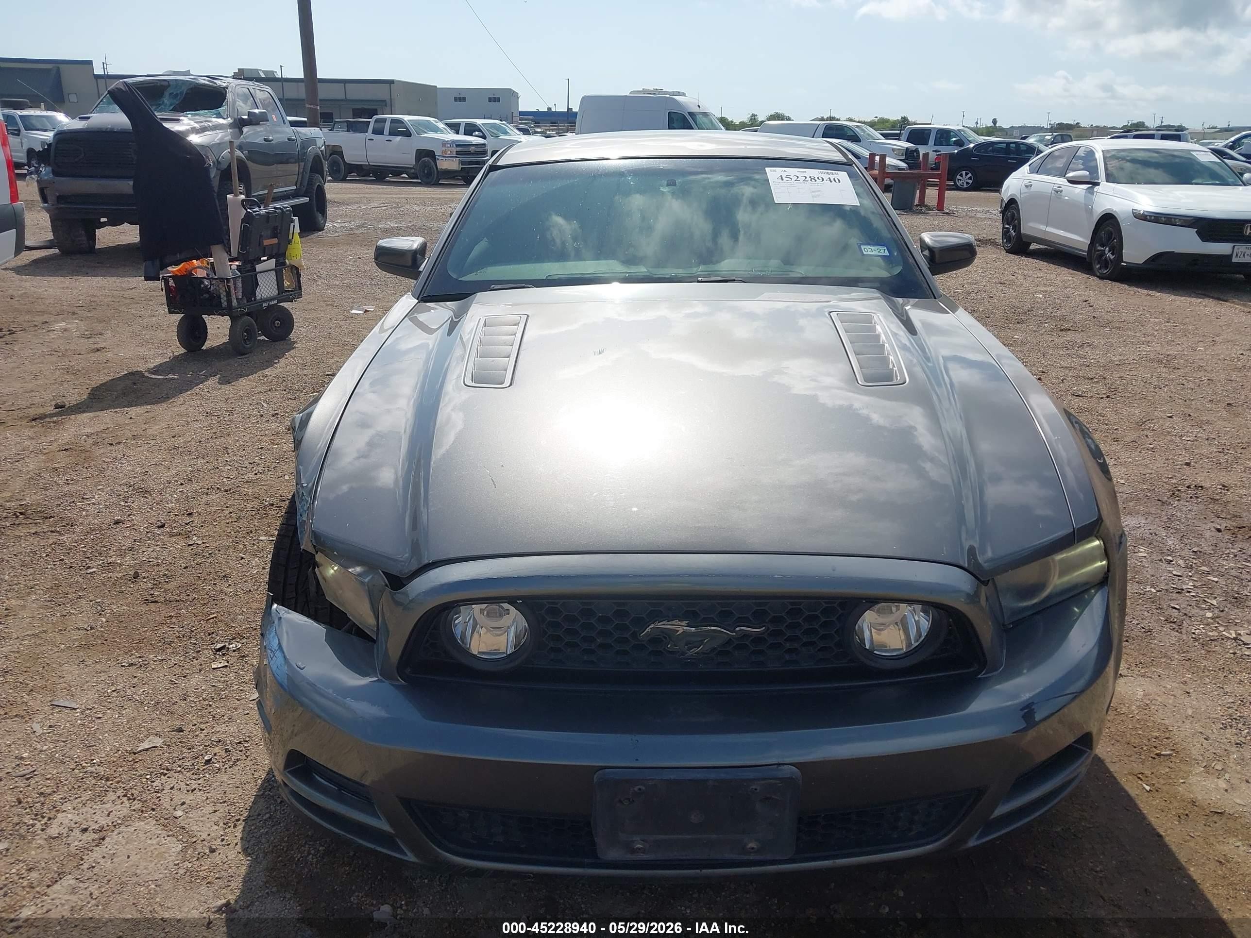 2014 Ford Mustang Gt Gray vin: 1ZVBP8CF4E5309805