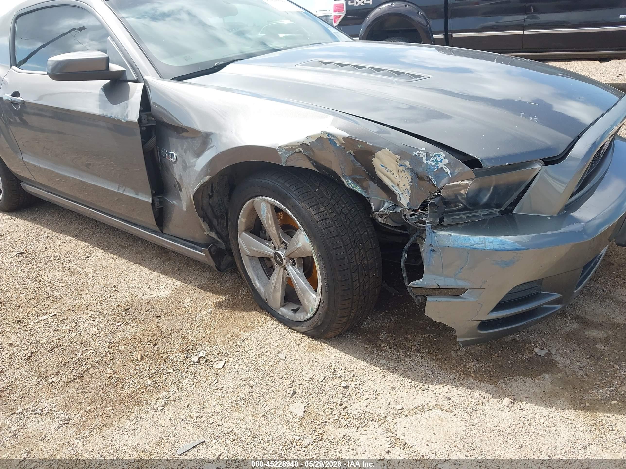 2014 Ford Mustang Gt Gray vin: 1ZVBP8CF4E5309805