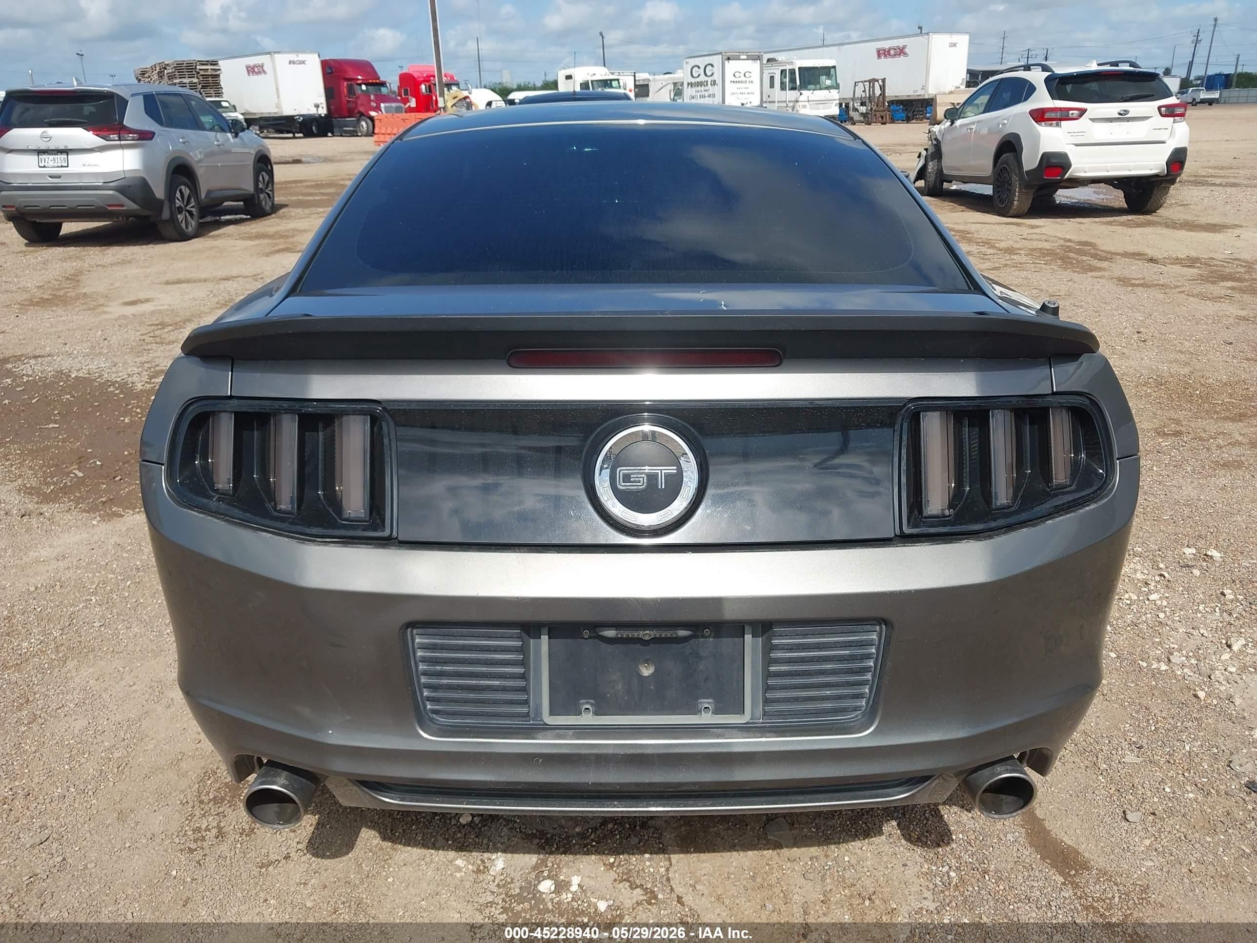 2014 Ford Mustang Gt Gray vin: 1ZVBP8CF4E5309805