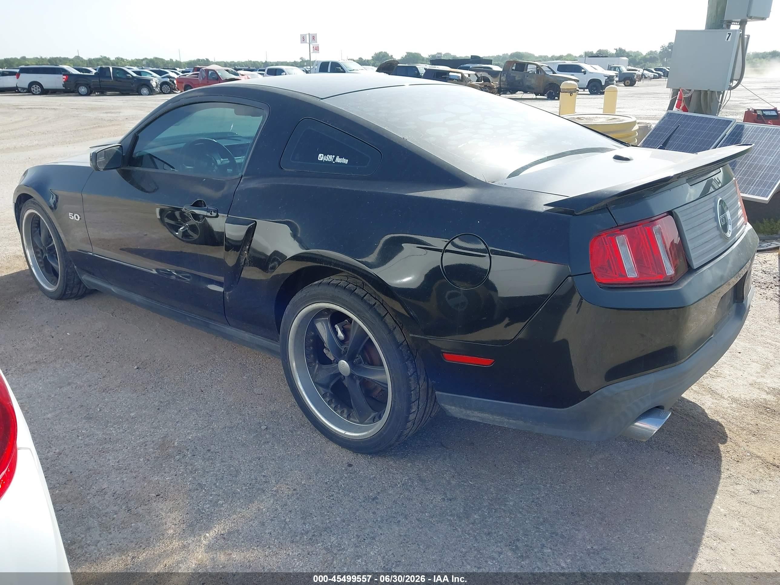 2011 Ford Mustang Gt/gt Premium Black vin: 1ZVBP8CF5B5106837