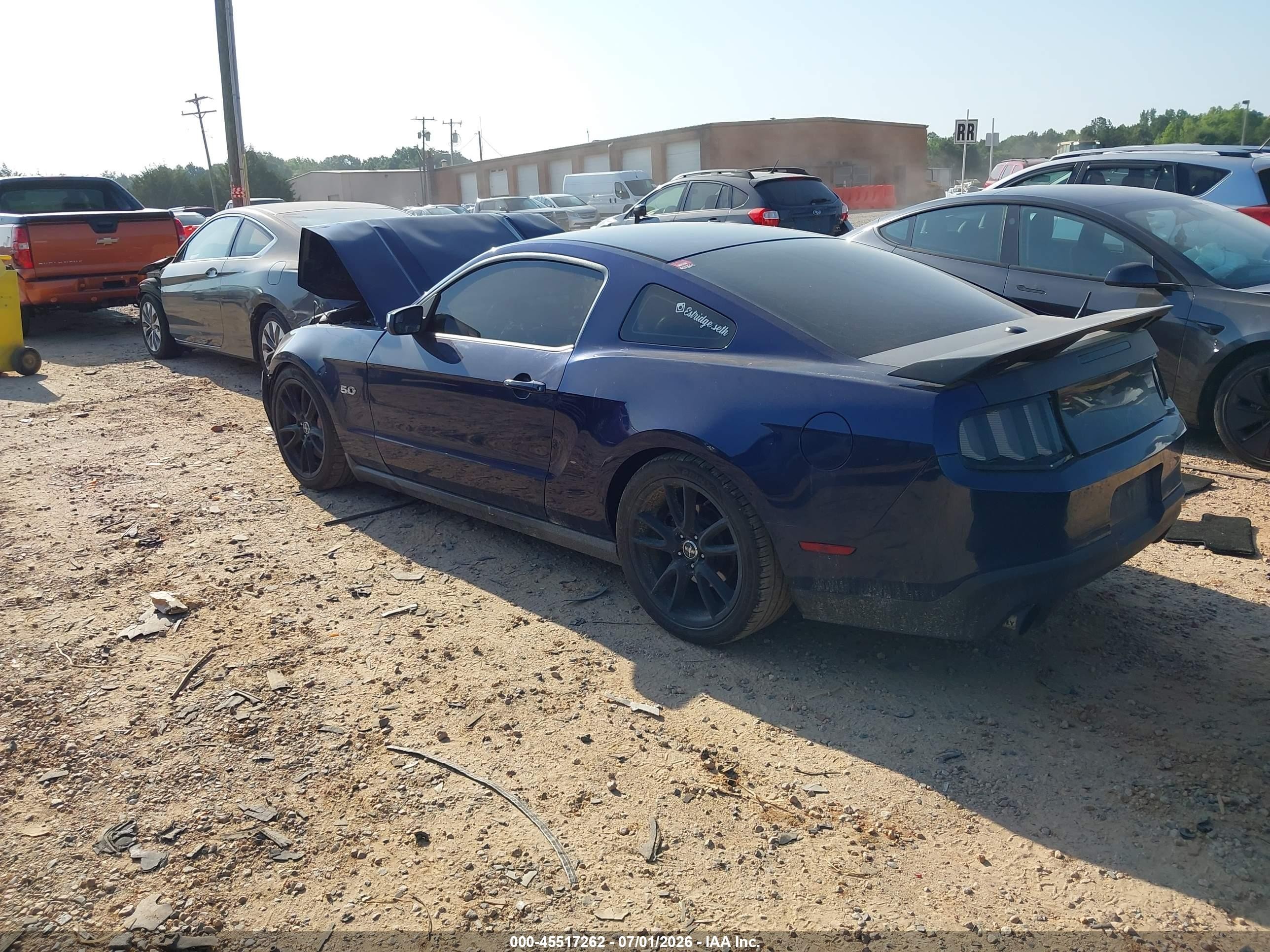 2011 Ford Mustang Gt Premium Blue vin: 1ZVBP8CF5B5110273