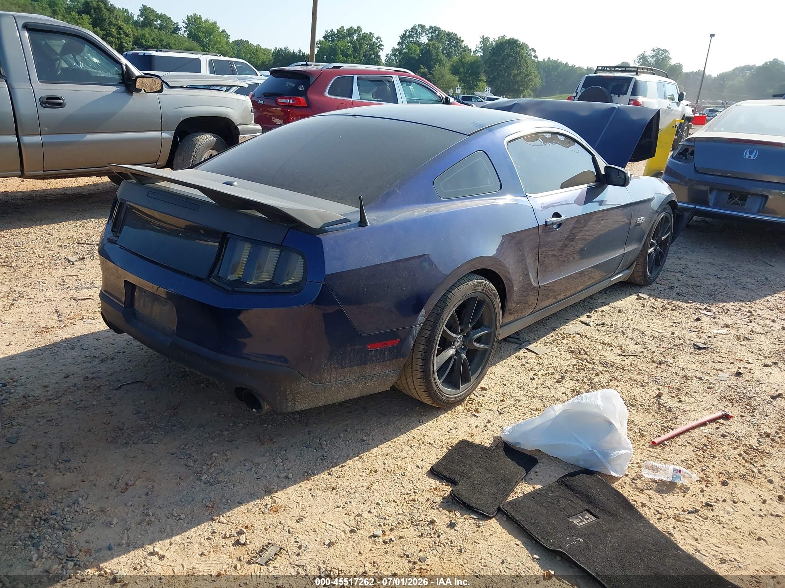 2011 Ford Mustang Gt Premium Blue vin: 1ZVBP8CF5B5110273