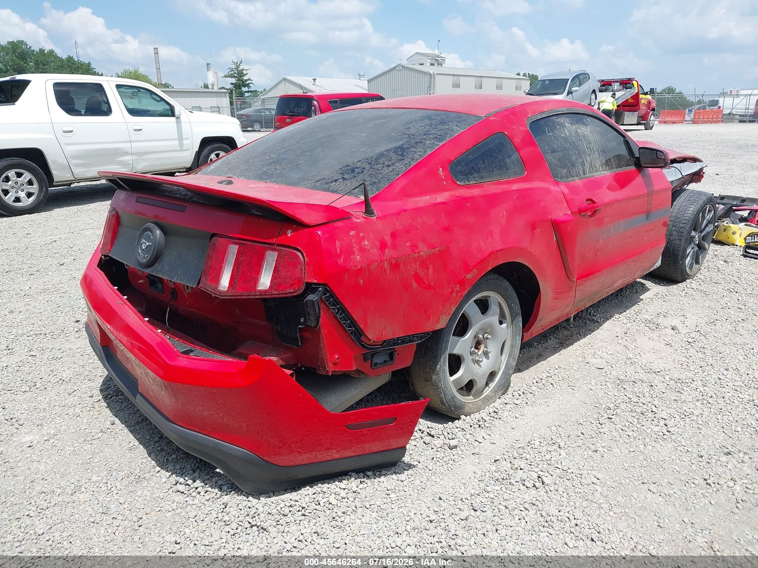 2012 Ford Mustang Gt Premium Red vin: 1ZVBP8CF5C5257520