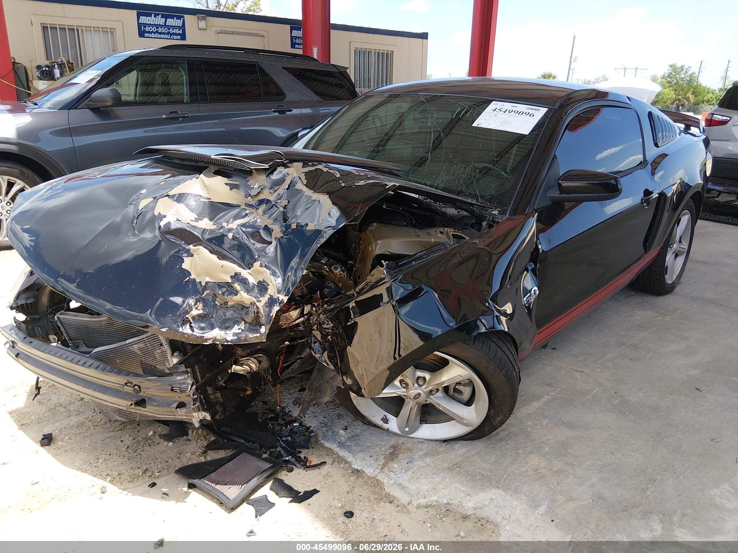 2012 Ford Mustang Gt/gt Premium Black vin: 1ZVBP8CF5C5280604