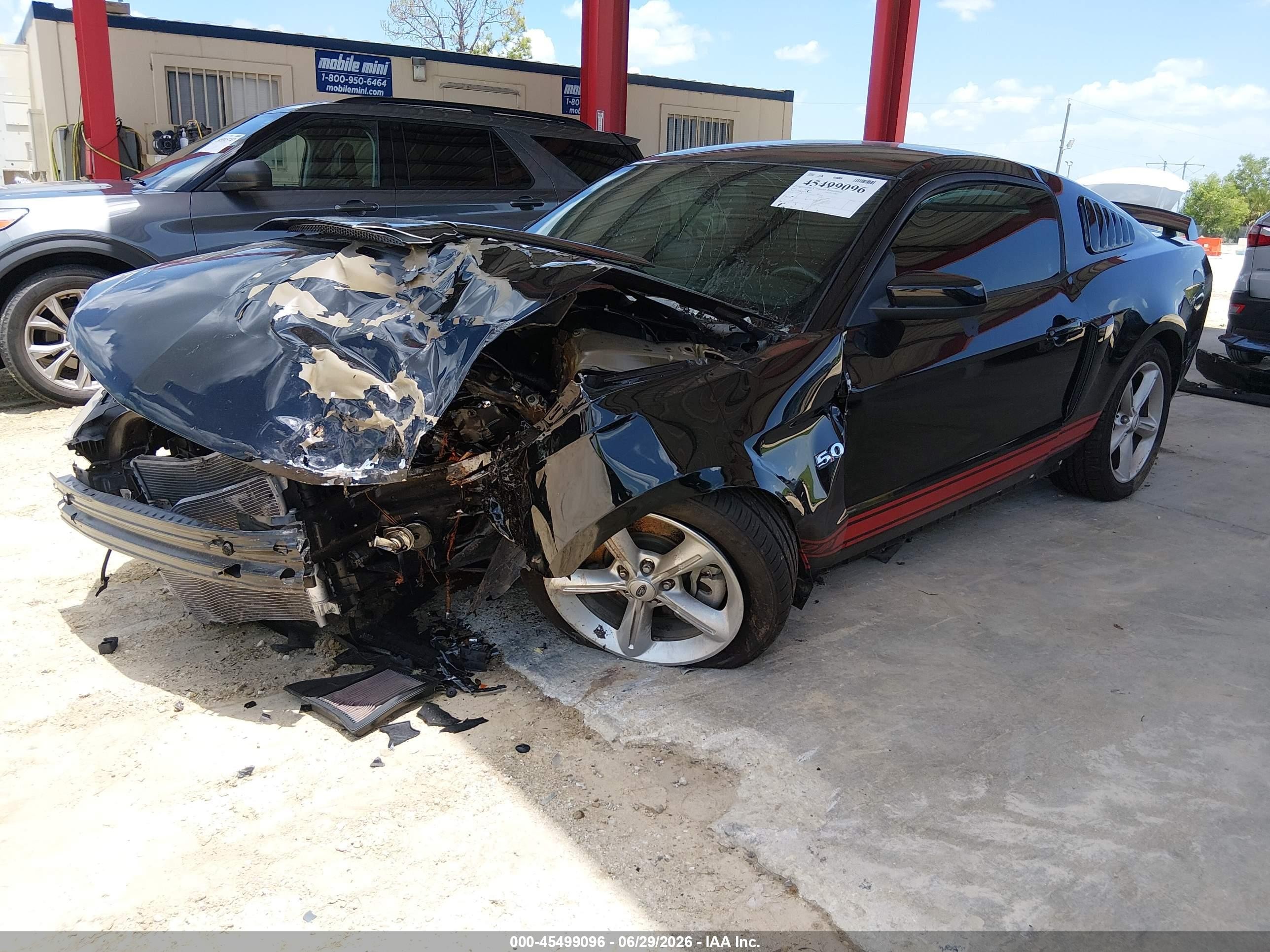 2012 Ford Mustang Gt/gt Premium Black vin: 1ZVBP8CF5C5280604