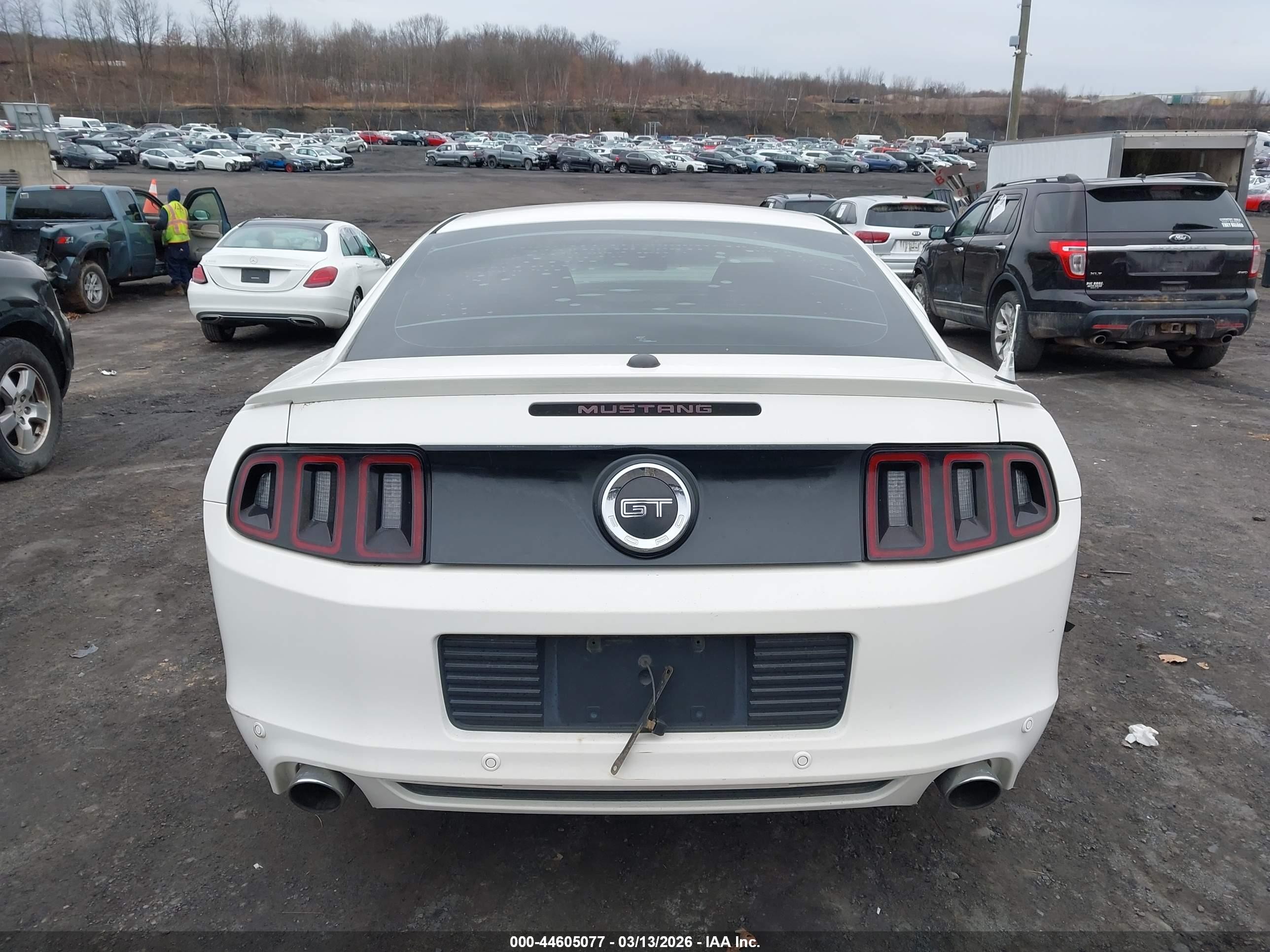 2013 Ford Mustang Gt Premium White vin: 1ZVBP8CF5D5209307